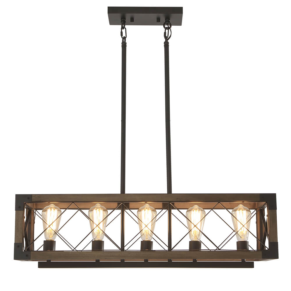 Aurora Modern Wood Chandelier