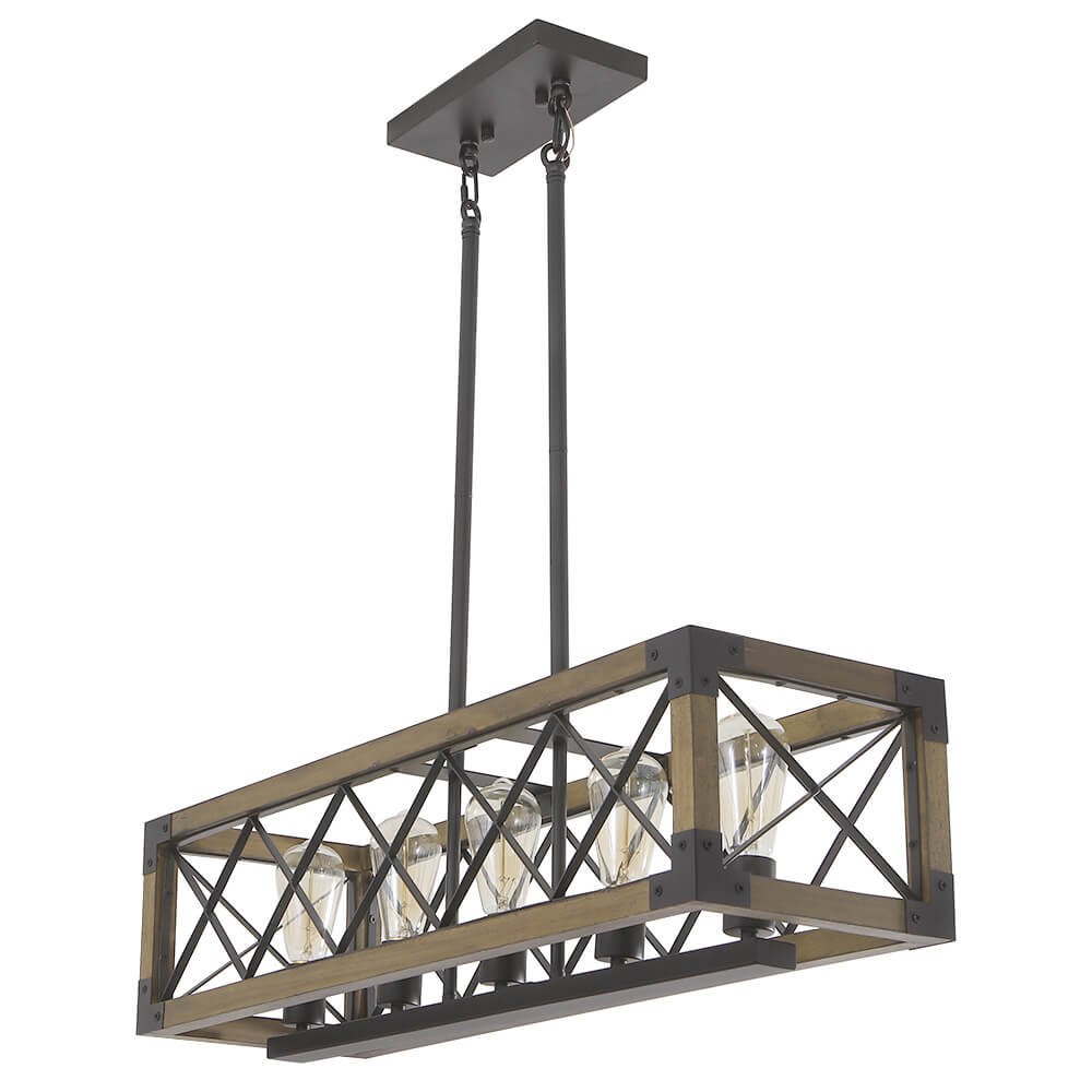 Aurora Modern Wood Chandelier