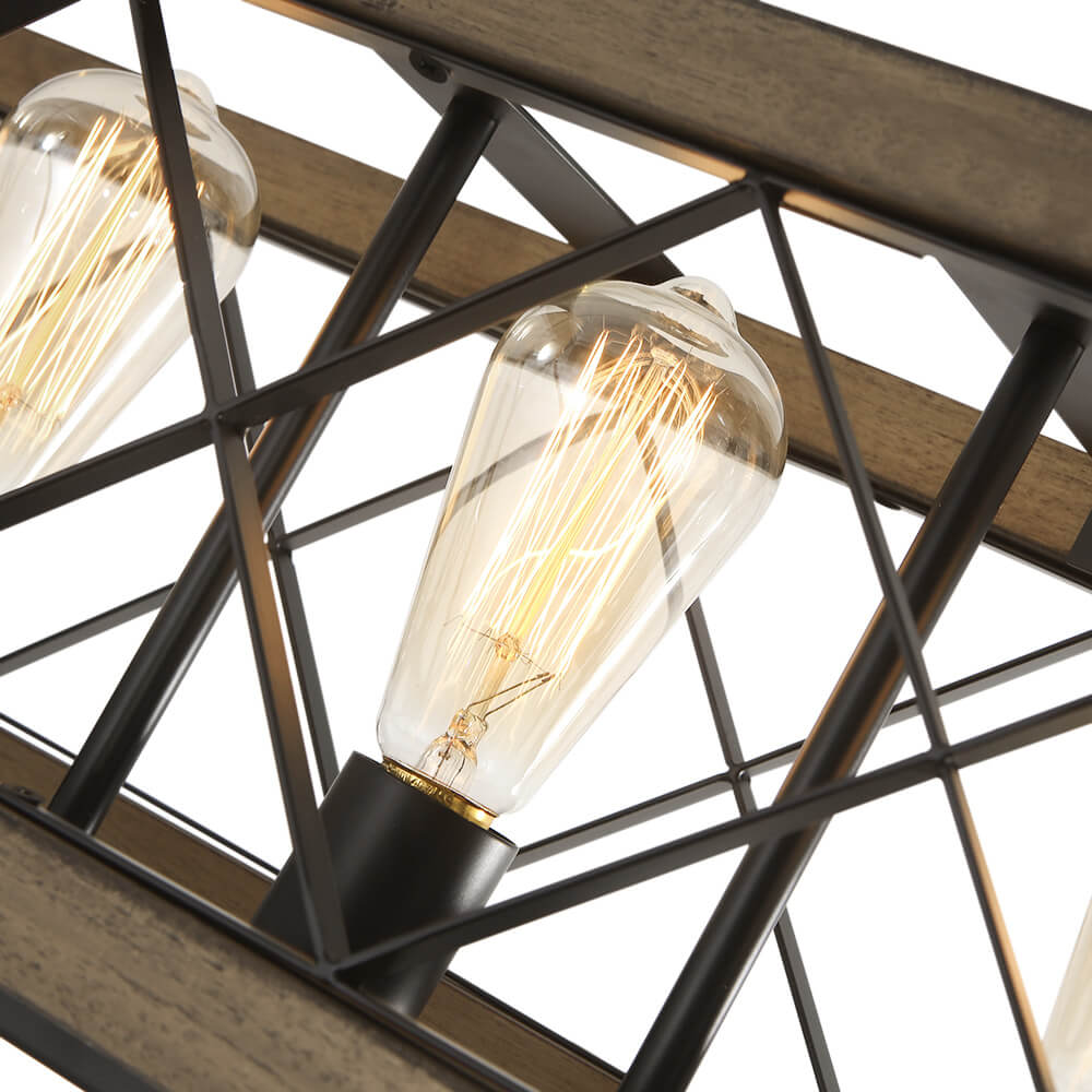 Aurora Modern Wood Chandelier