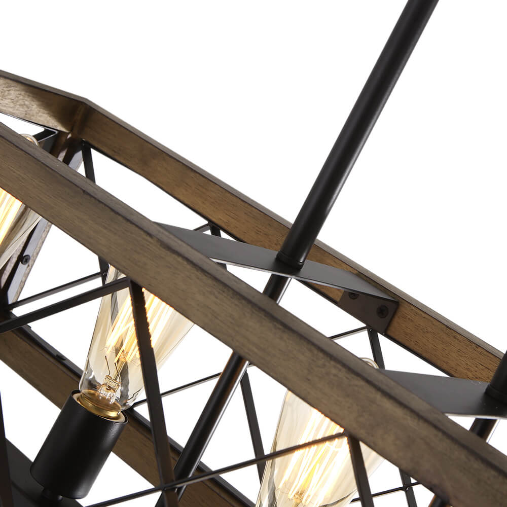 Aurora Modern Wood Chandelier