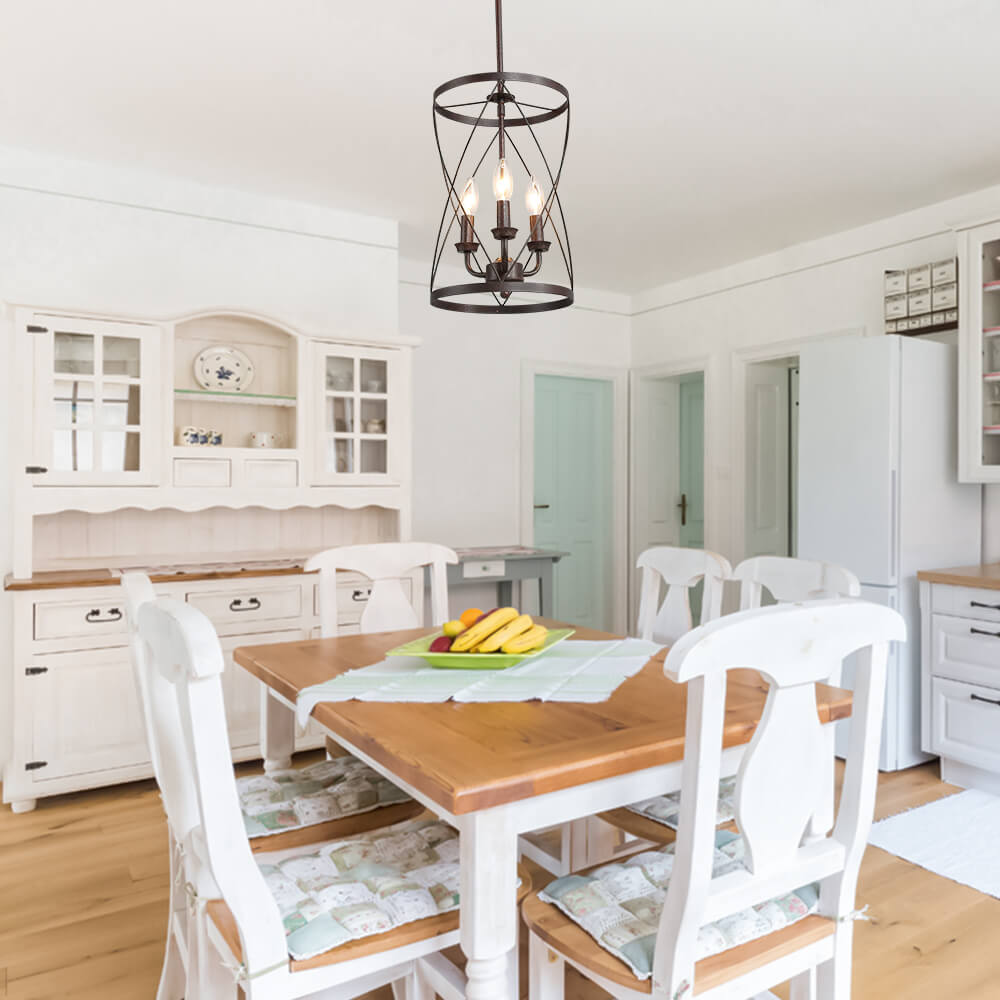 Waegnulix Farmhouse Metal Cylinder Pendant Light
