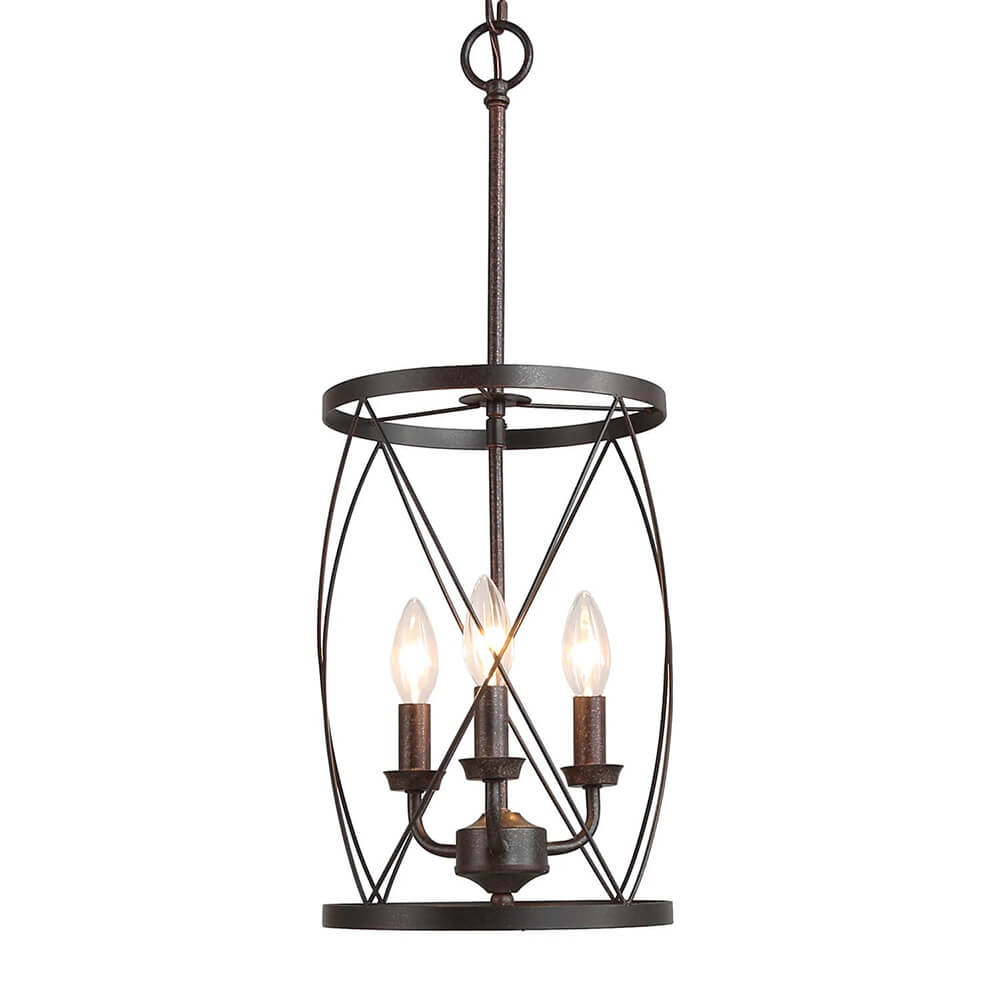 Waegnulix Farmhouse Metal Cylinder Pendant Light