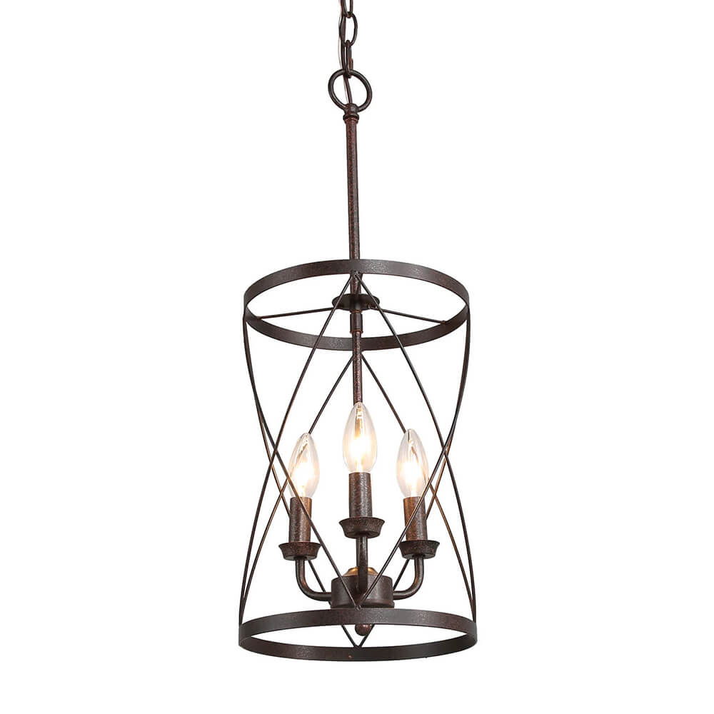 Waegnulix Farmhouse Metal Cylinder Pendant Light