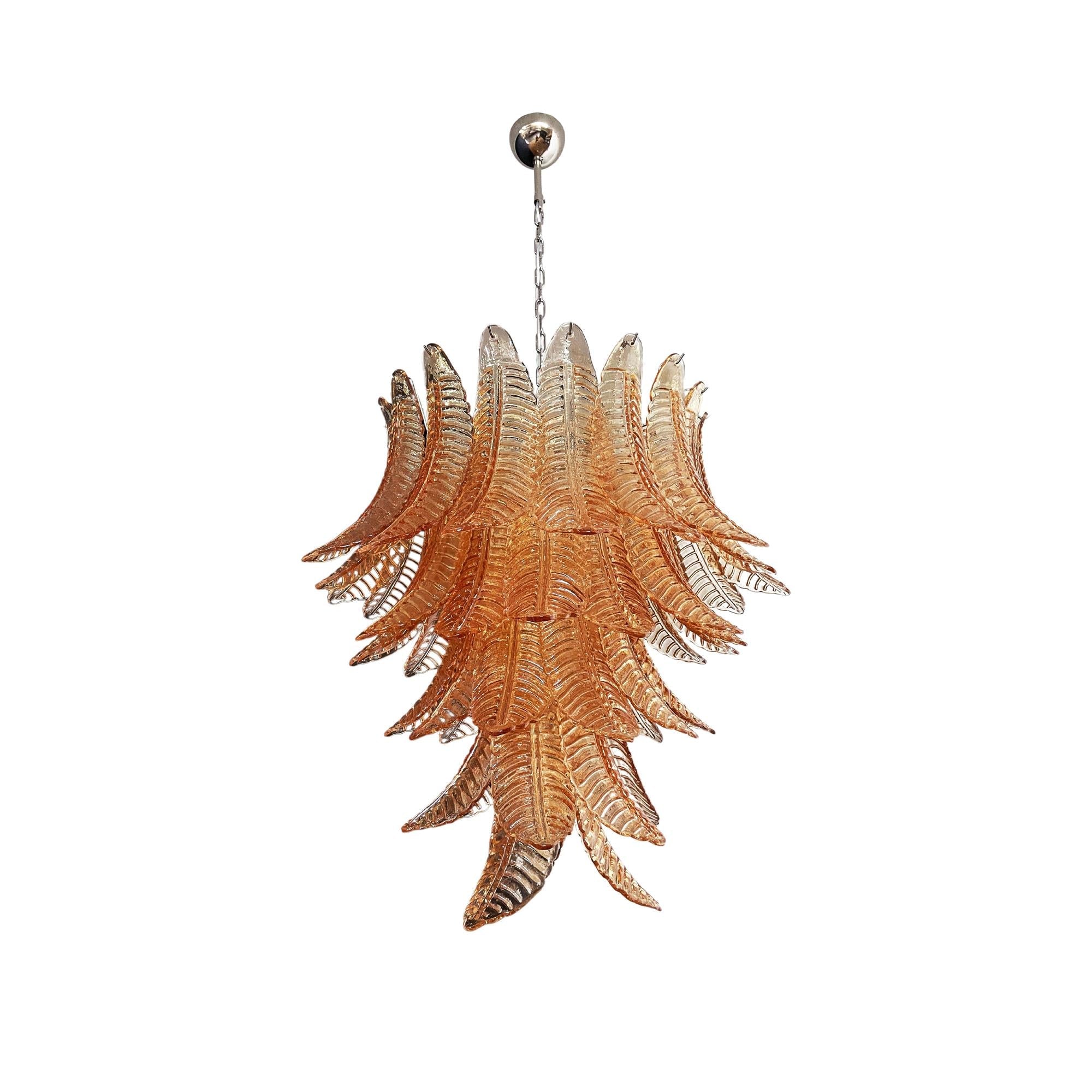 Ersoran Postmodern Luxury Metal Glass Chandelier - Lamp Copper