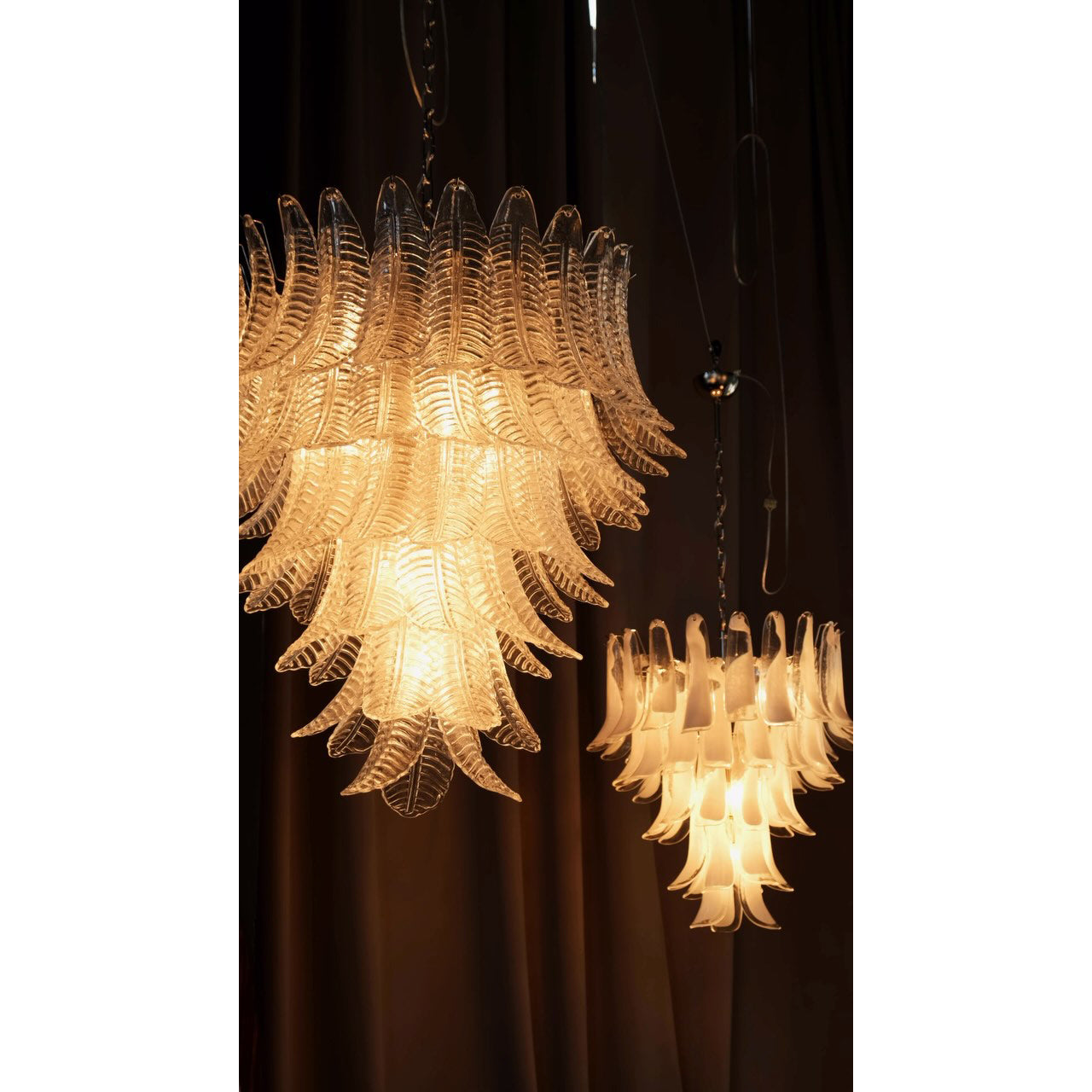 Ersoran Postmodern Luxury Metal Glass Chandelier - Lamp Copper