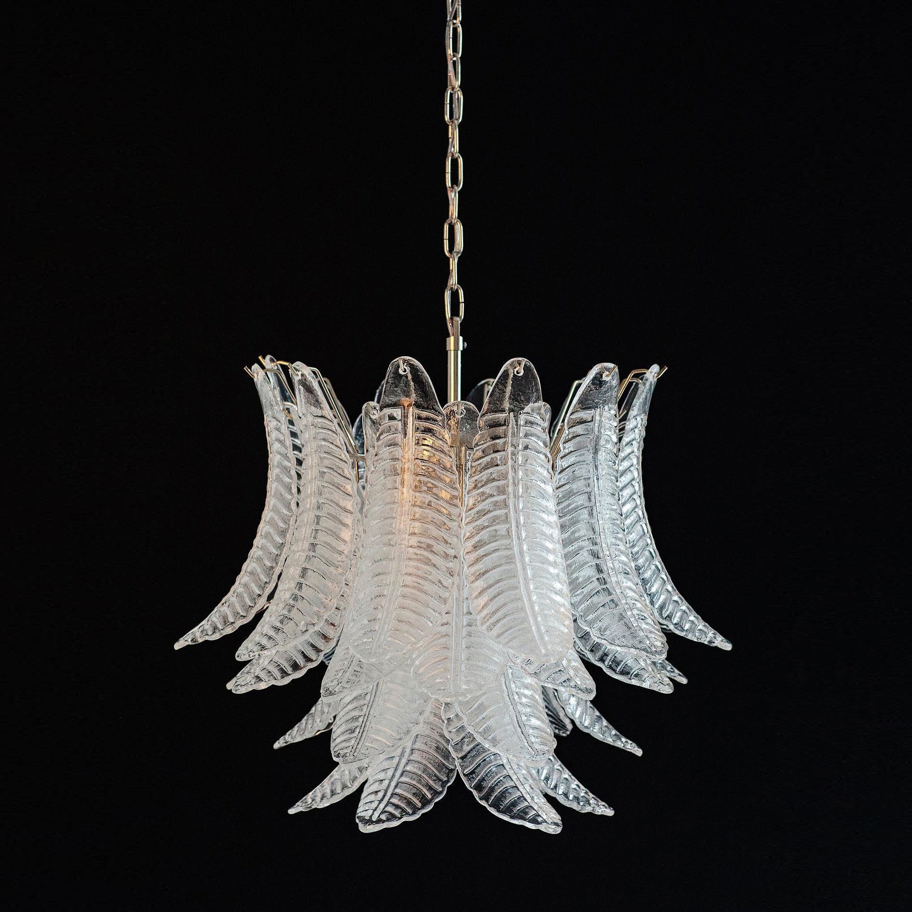 Ersoran Postmodern Luxury Metal Glass Chandelier - Lamp Copper