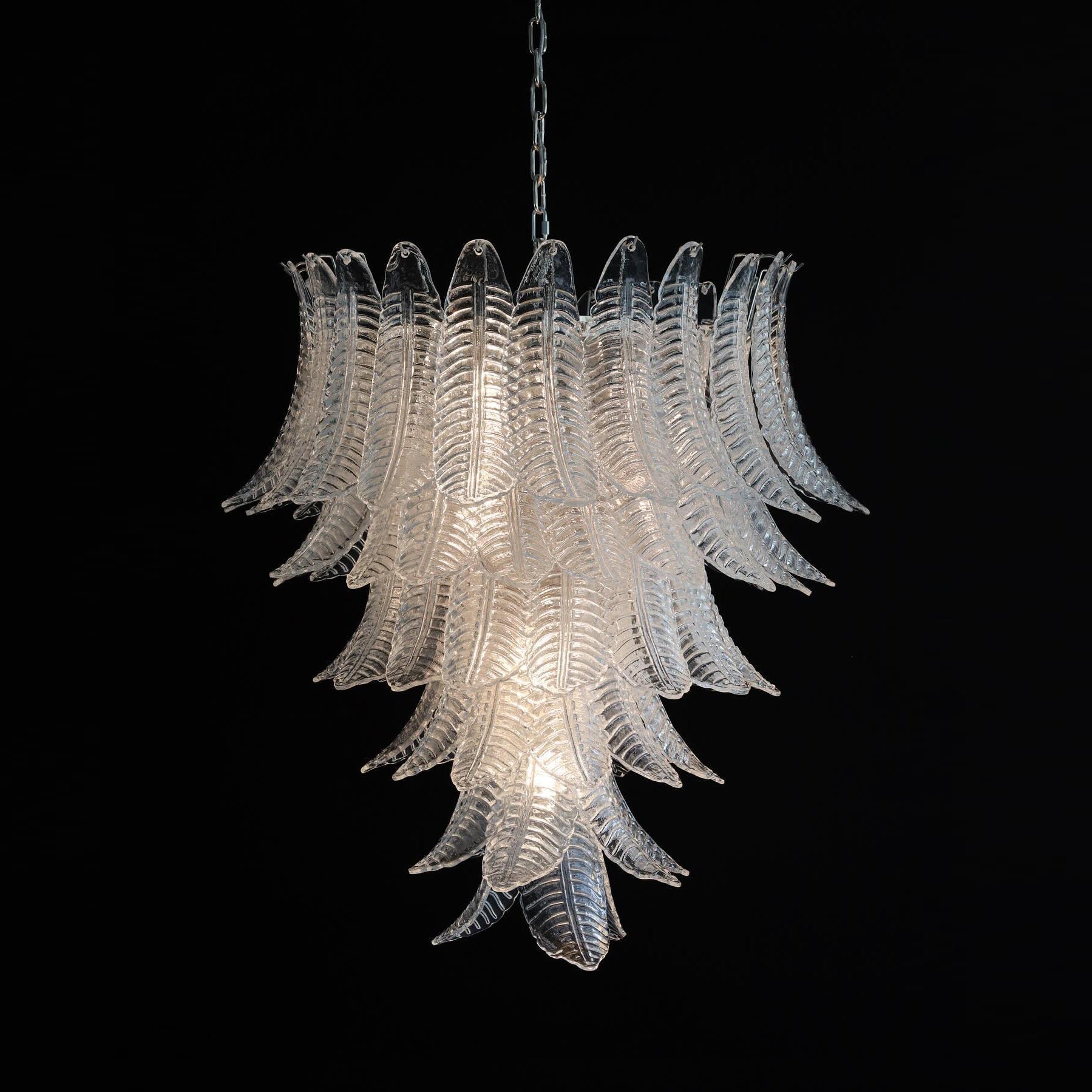 Ersoran Postmodern Luxury Metal Glass Chandelier - Lamp Copper