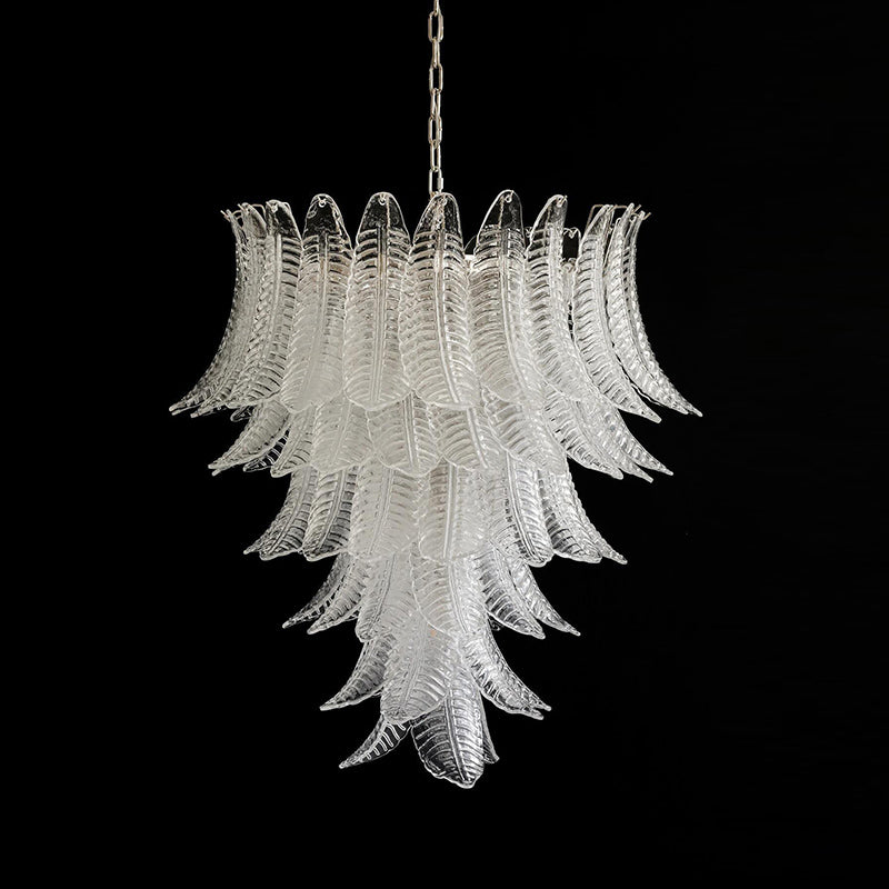 Ersoran Postmodern Luxury Metal Glass Chandelier - Lamp Copper