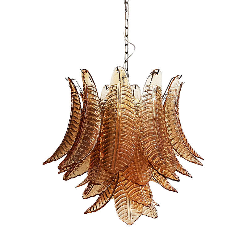 Ersoran Postmodern Luxury Metal Glass Chandelier - Lamp Copper