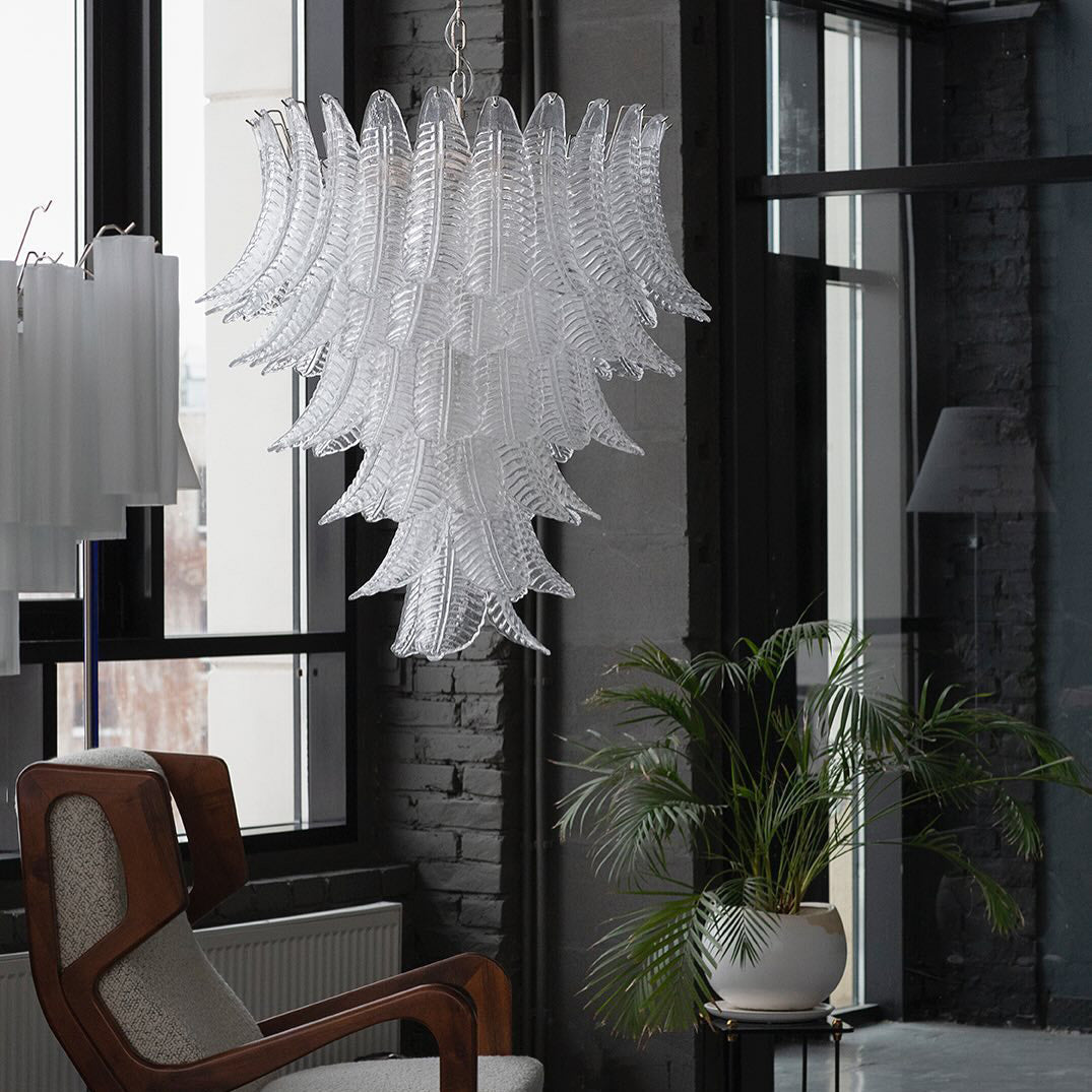 Ersoran Postmodern Luxury Metal Glass Chandelier - Lamp Copper