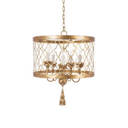 Cetheel Postmodern Luxury Drum Metal Chandelier - Lamp Copper