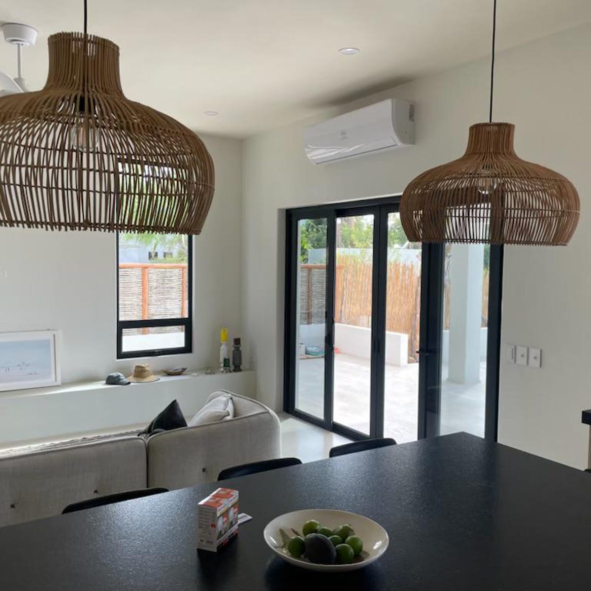 Elsilira Elegance Natural Rattan Pendant Lamp - Lamp Copper