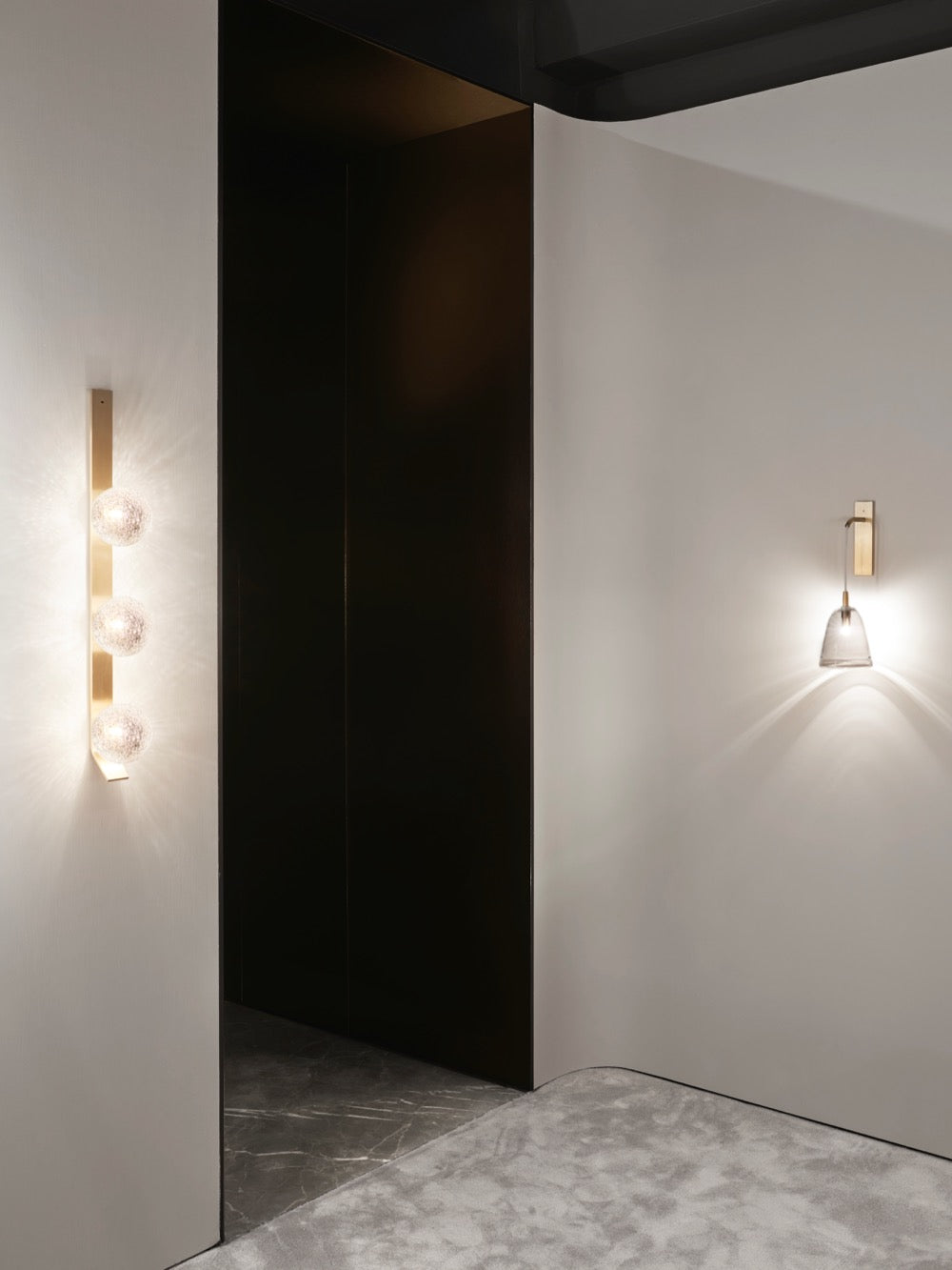 Fizi Modern Minimalist Copper Metal Glass Wall Lamp - Lamp Copper