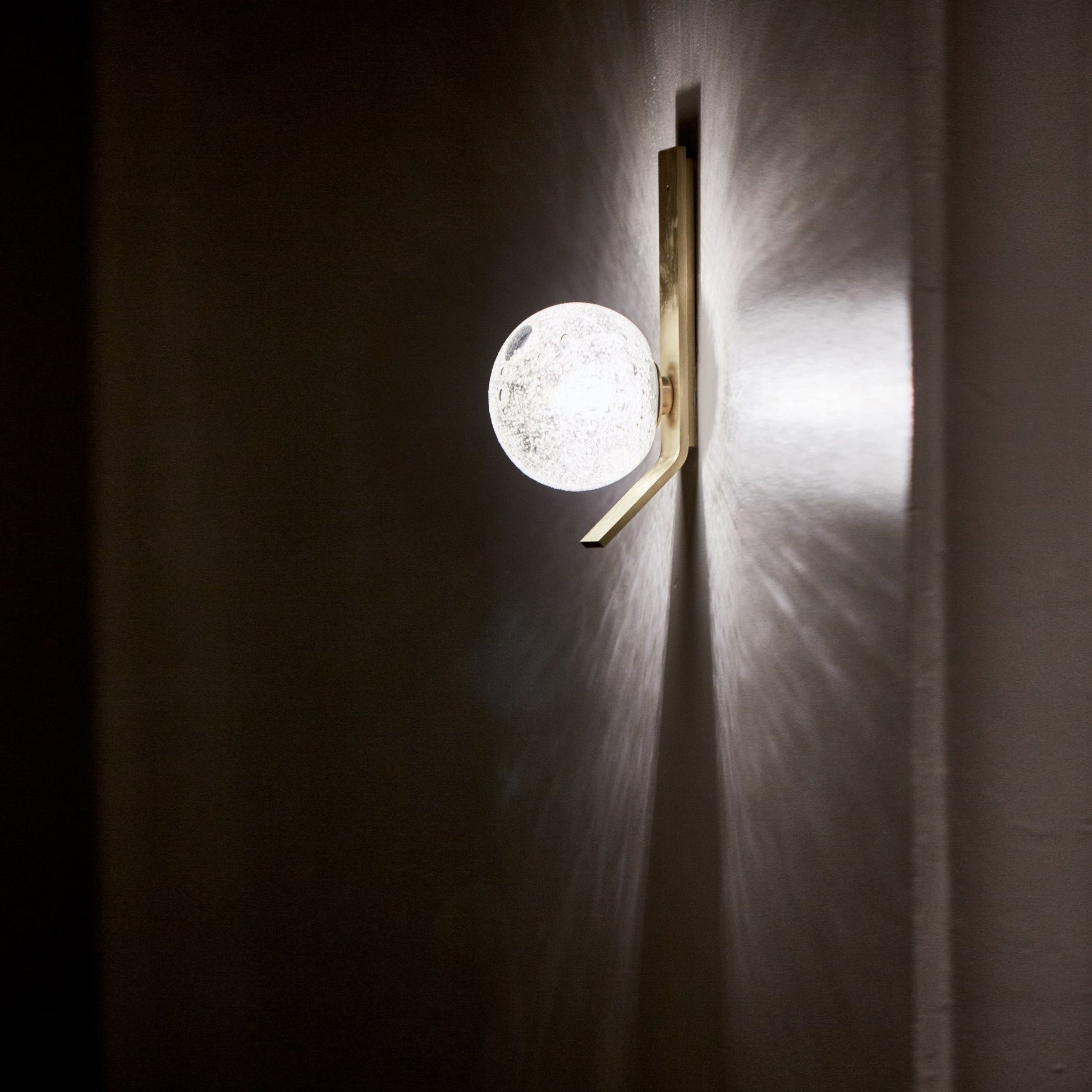 Fizi Modern Minimalist Copper Metal Glass Wall Lamp - Lamp Copper