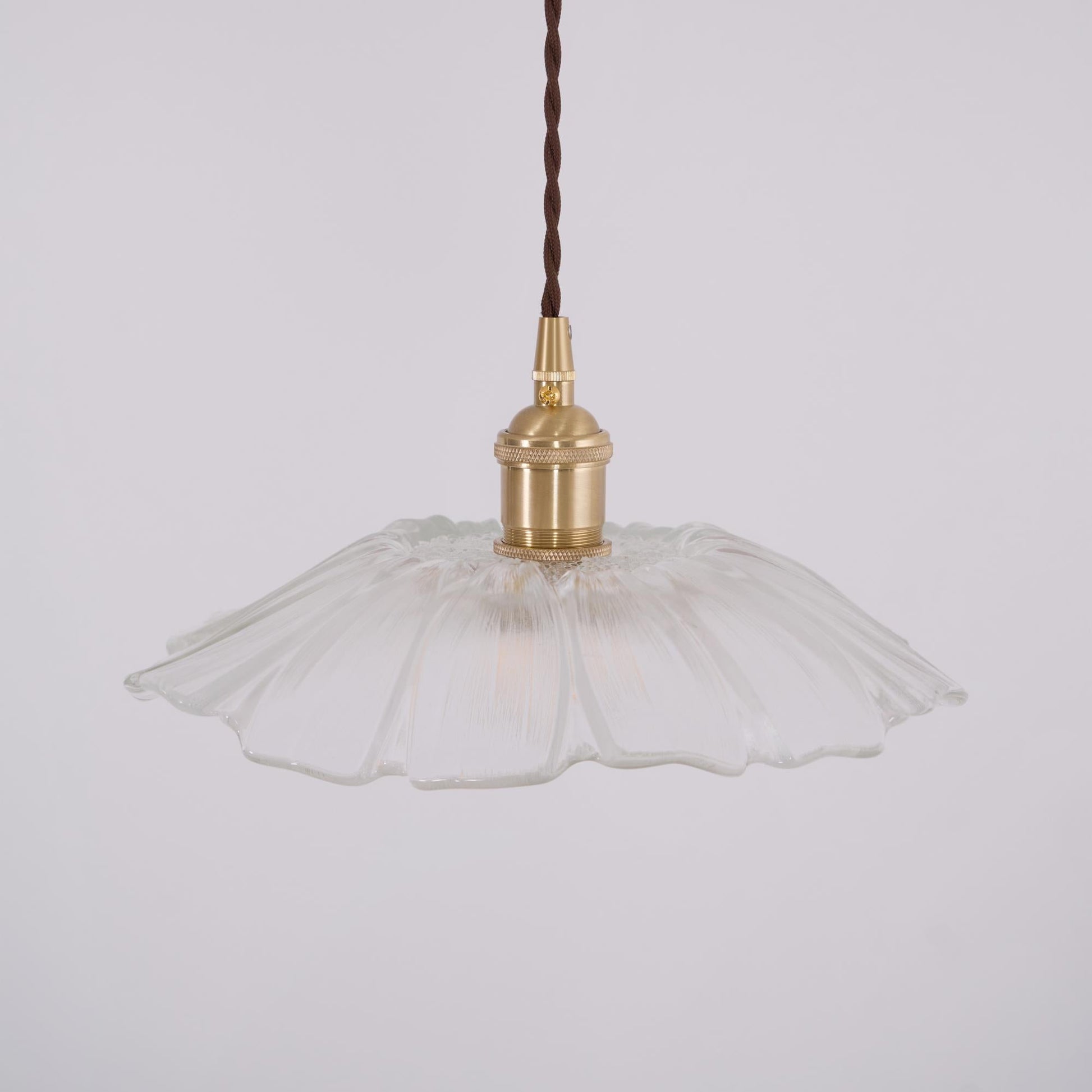 Zesorel Individual Creativity Brass Glass Swag Lights - Lamp Copper