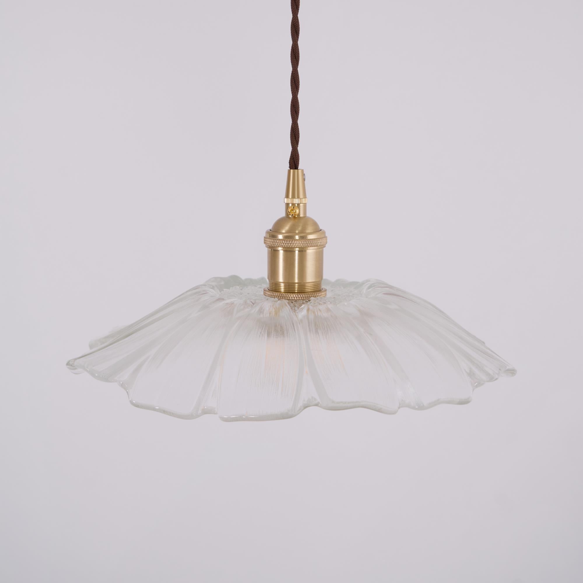Zesorel Individual Creativity Brass Glass Swag Lights - Lamp Copper