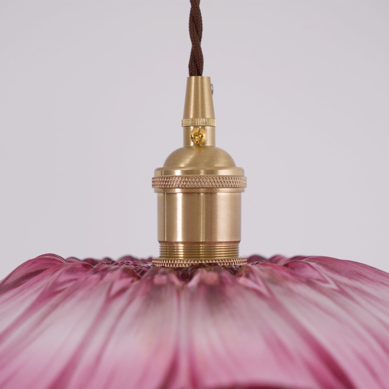 Zesorel Individual Creativity Brass Glass Swag Lights - Lamp Copper