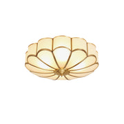 Viraean Modern Minimalist Flower Shape Brass Glass Ceiling Lamp - Lamp Copper