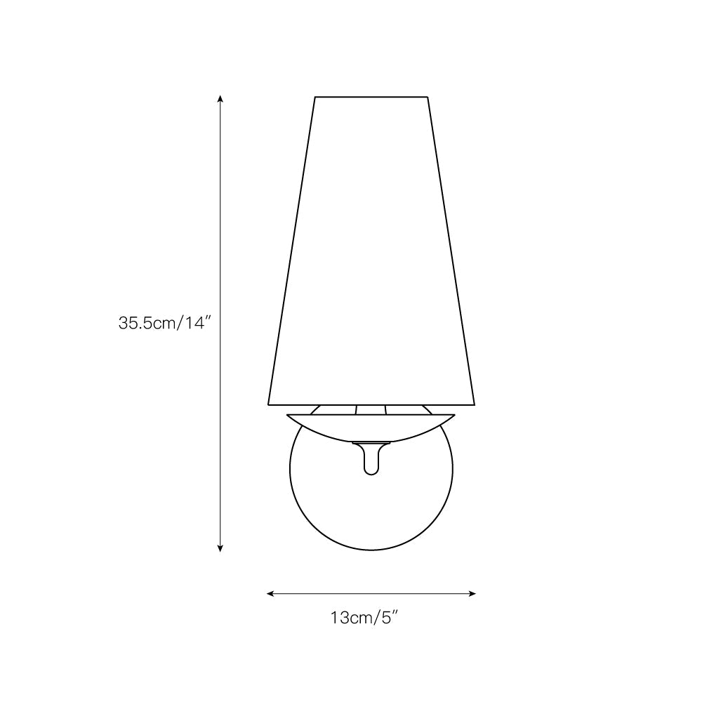 Avraee Modern Minimalist Brass Fabric Wall Lamp - Lamp Copper