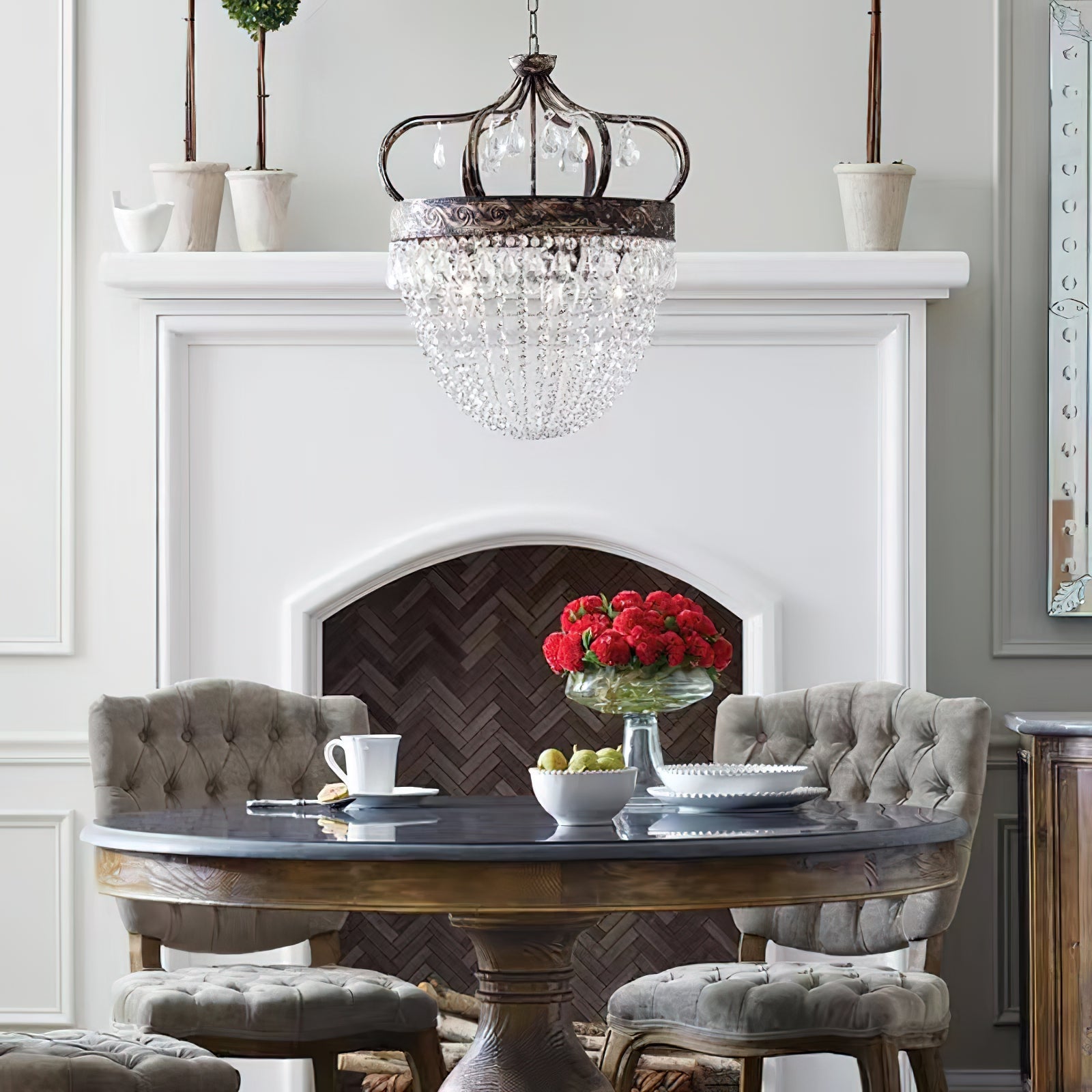 Abella Tear Drop Crystal Chandelier