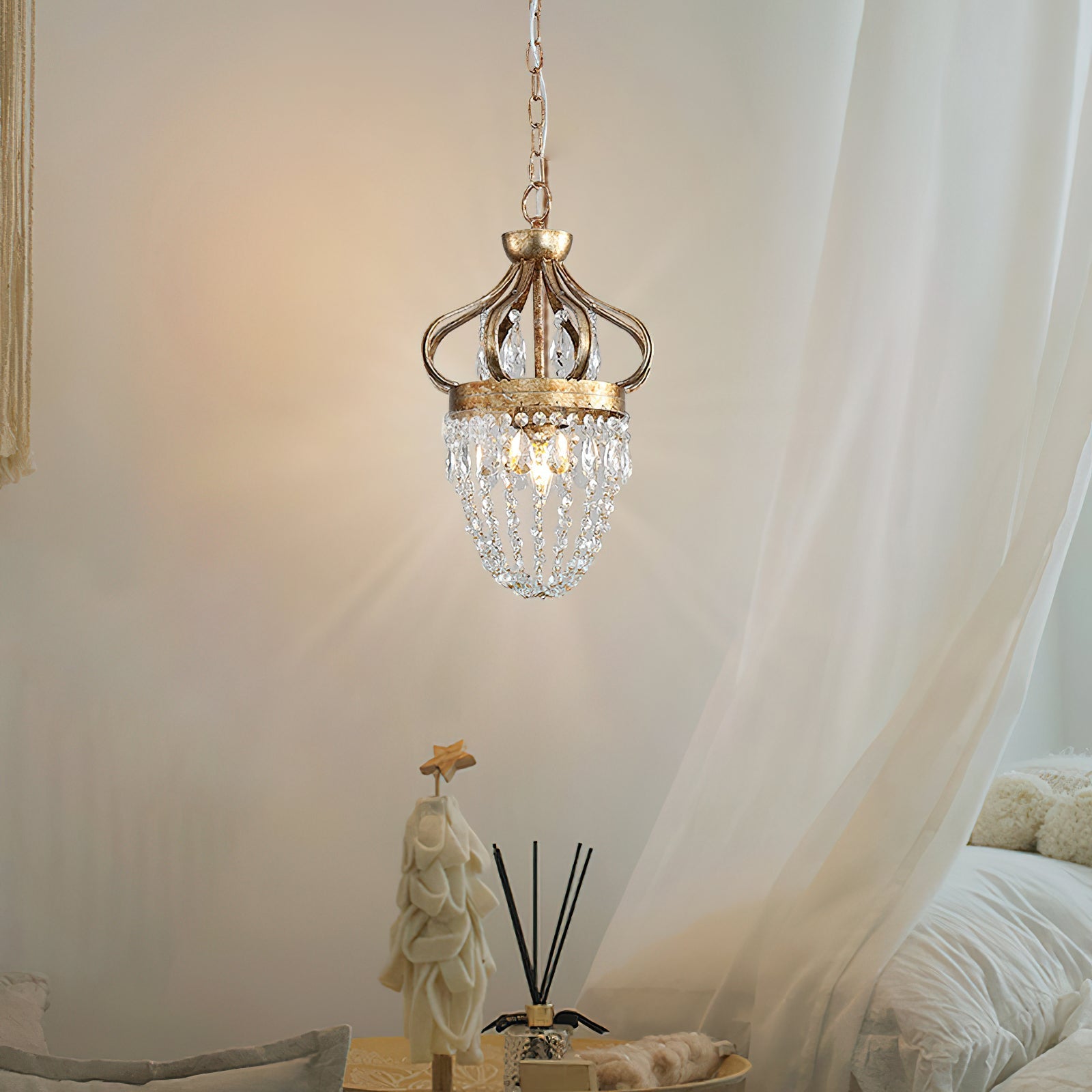 Abella Tear Drop Crystal Chandelier