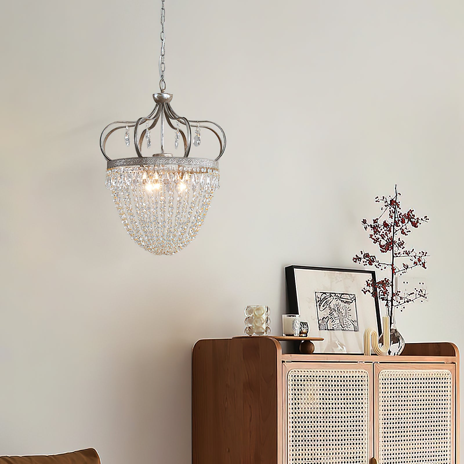 Abella Tear Drop Crystal Chandelier