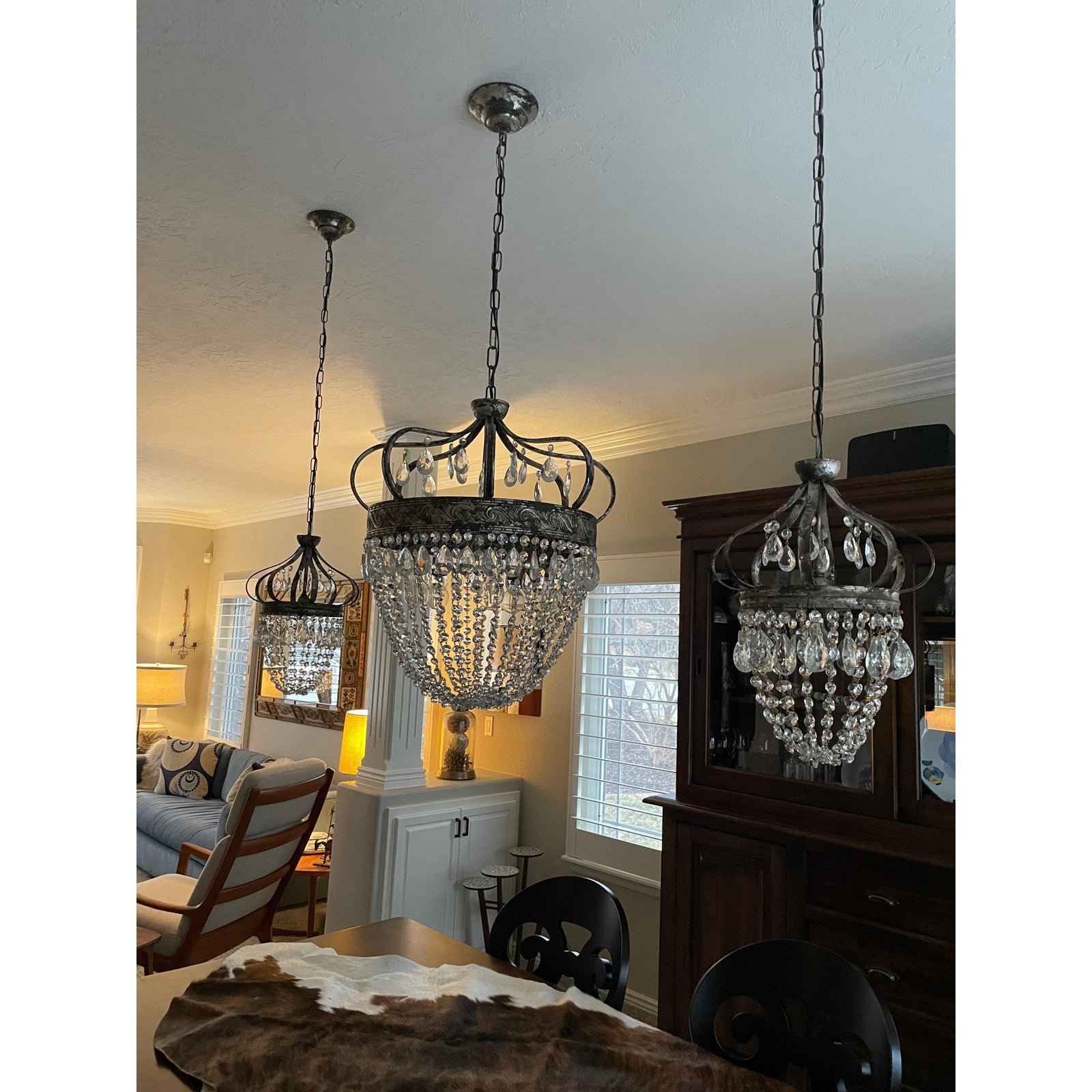 Abella Tear Drop Crystal Chandelier