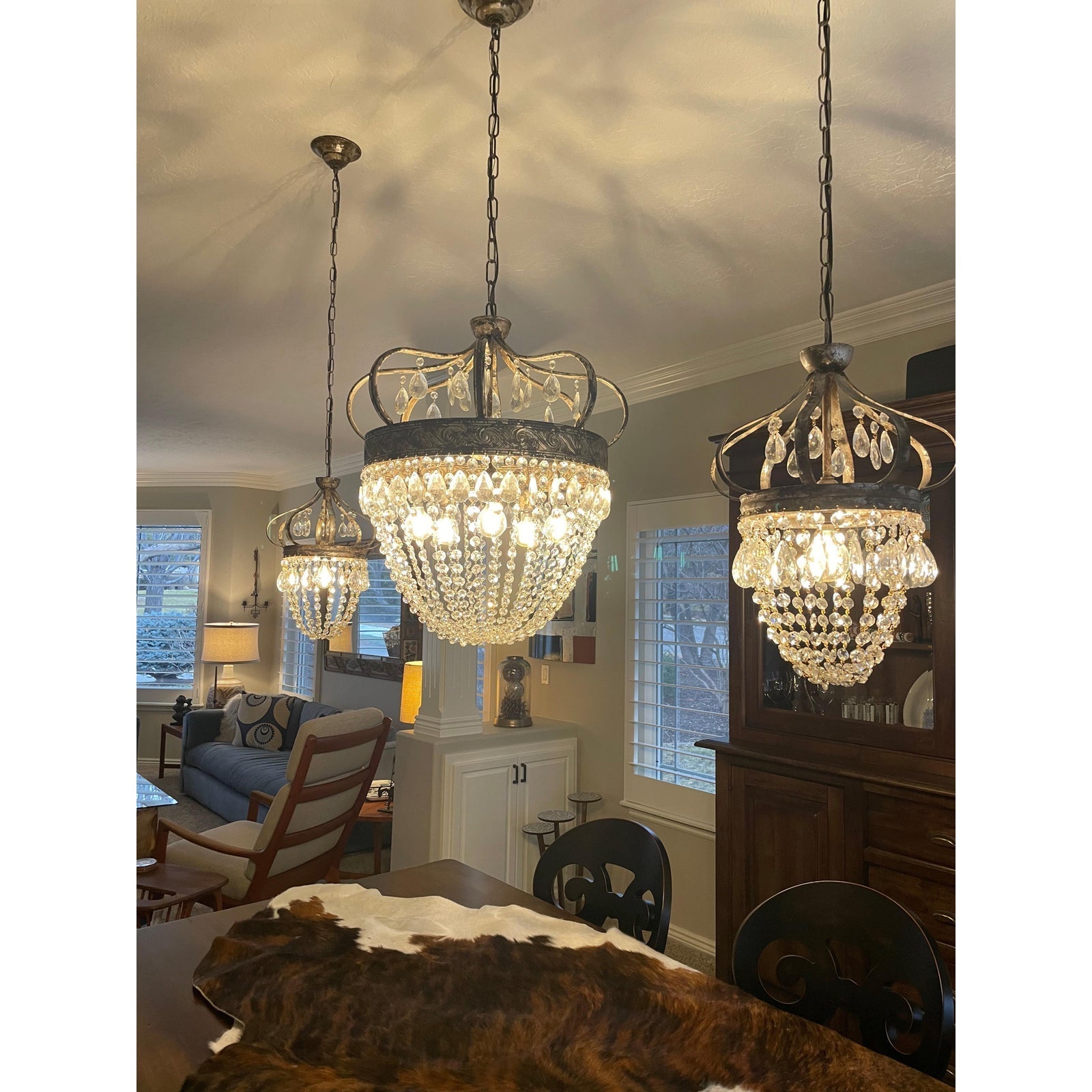 Abella Tear Drop Crystal Chandelier
