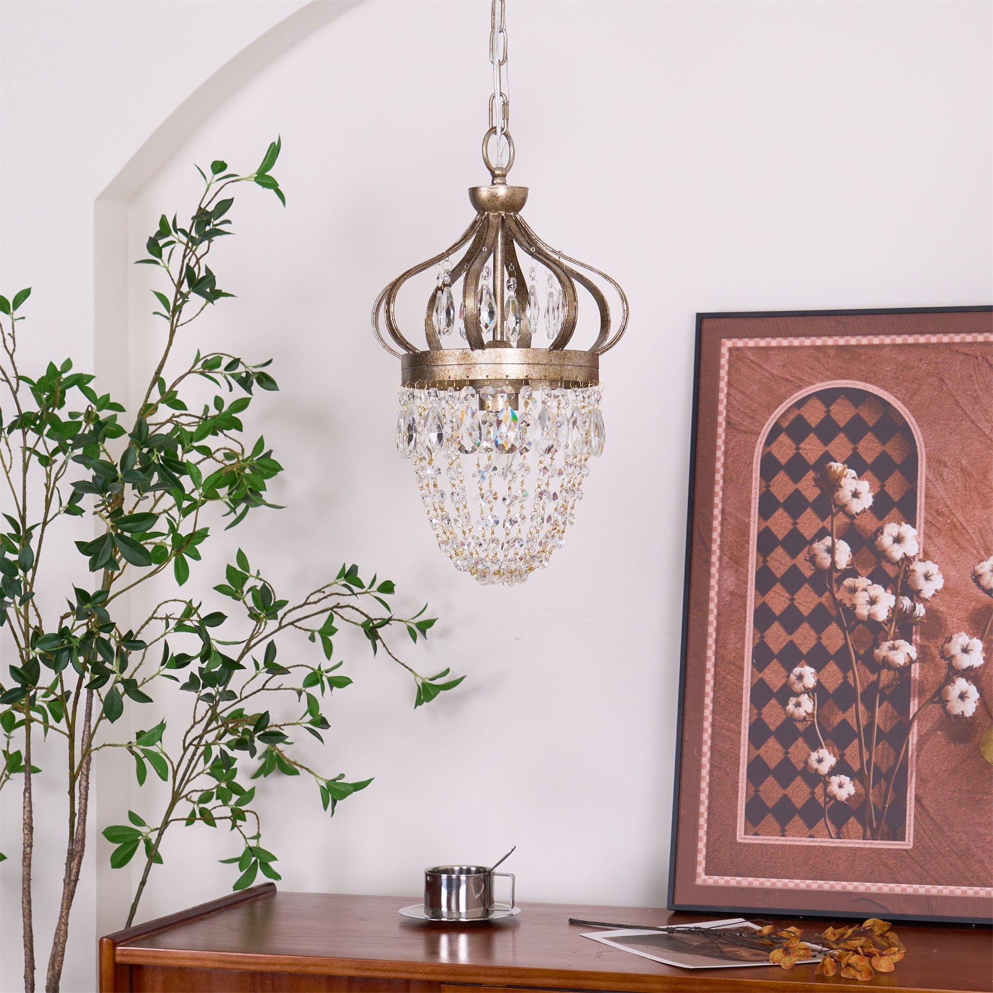 Abella Tear Drop Crystal Chandelier