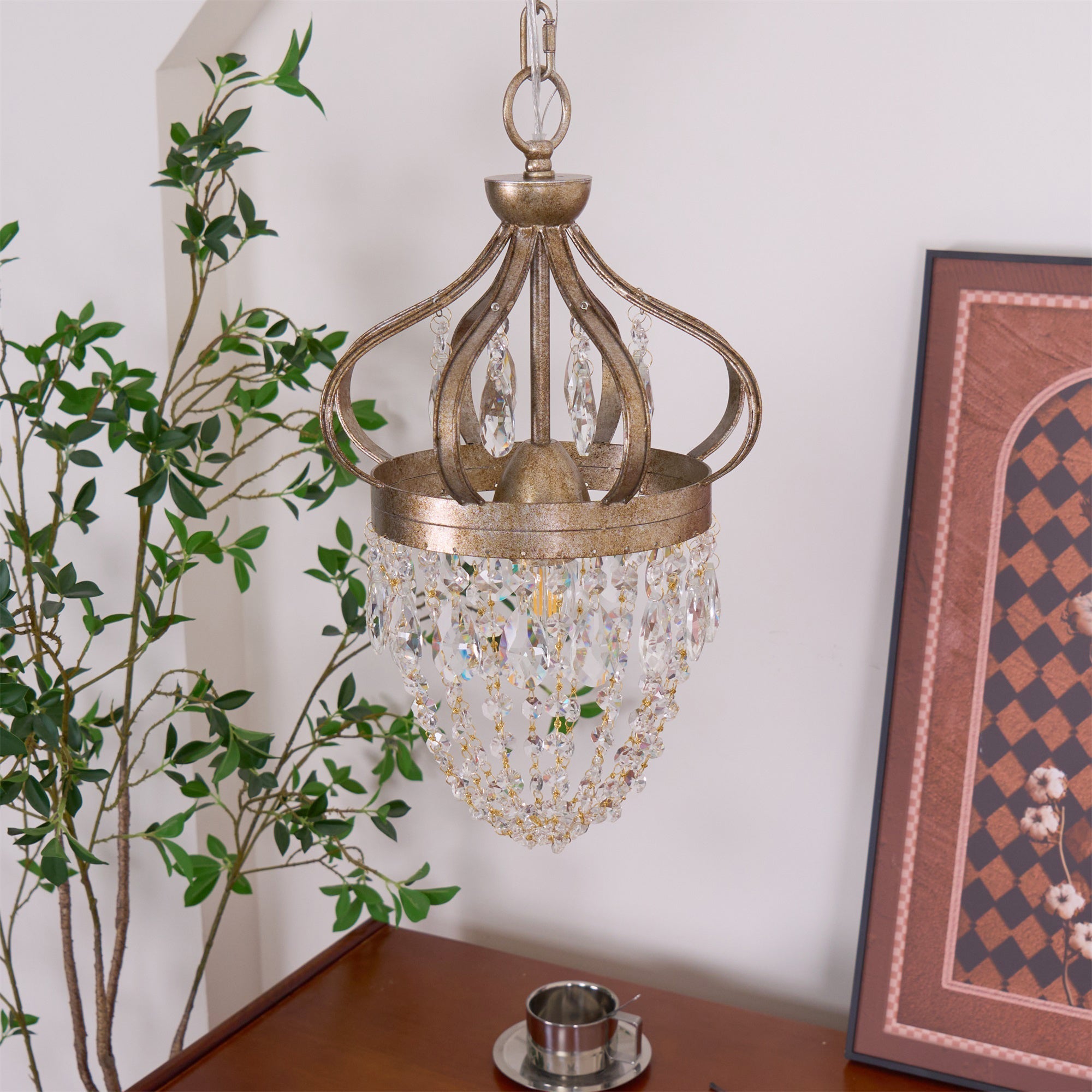 Abella Tear Drop Crystal Chandelier