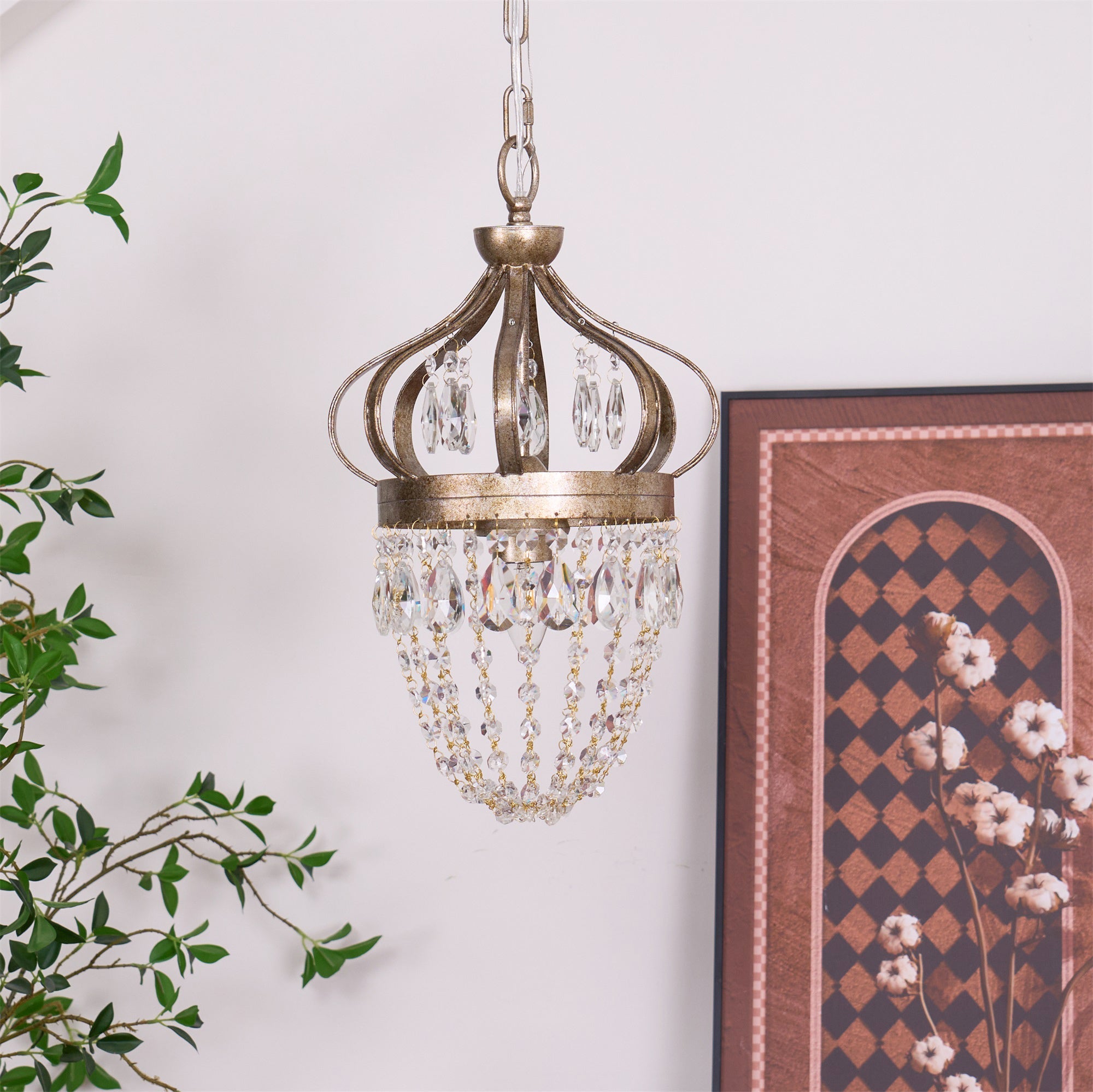 Abella Tear Drop Crystal Chandelier