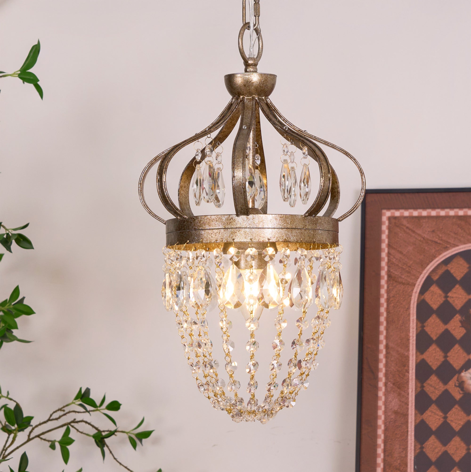 Abella Tear Drop Crystal Chandelier