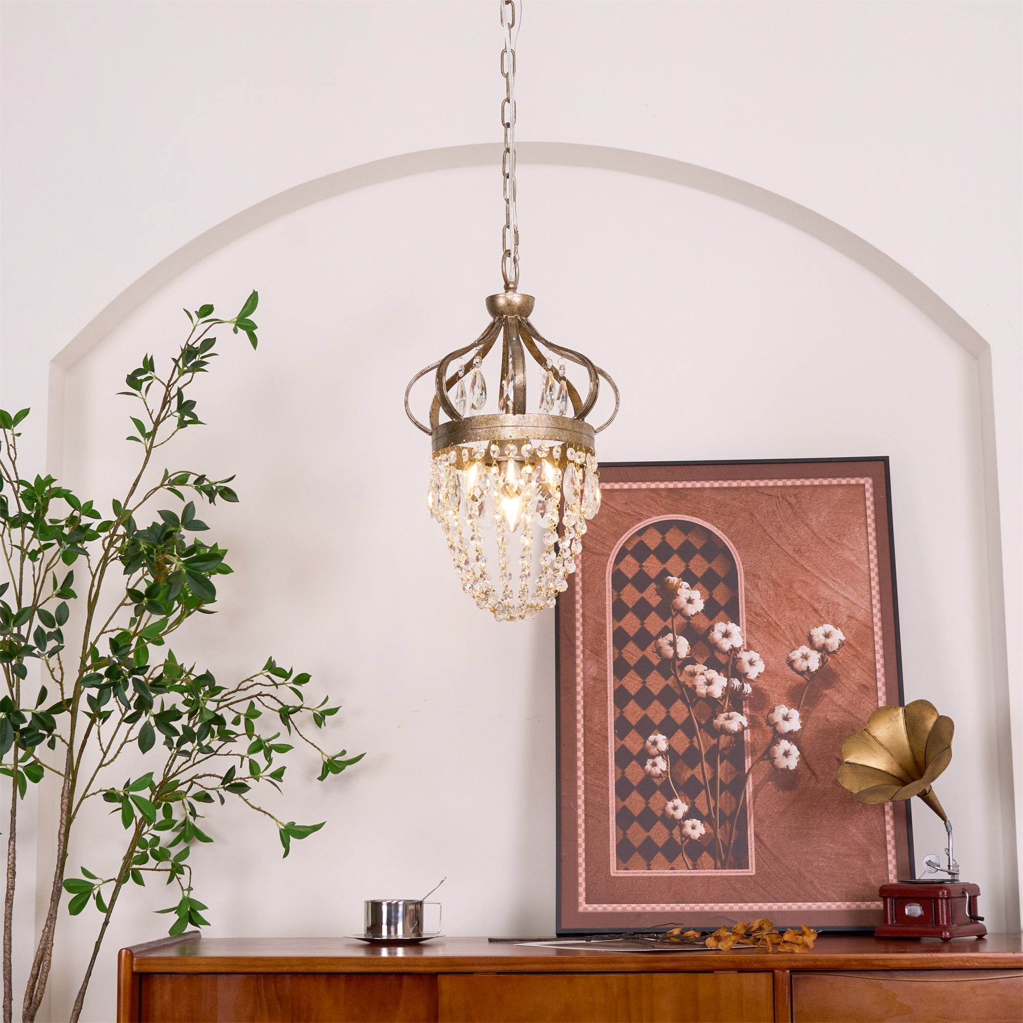 Abella Tear Drop Crystal Chandelier