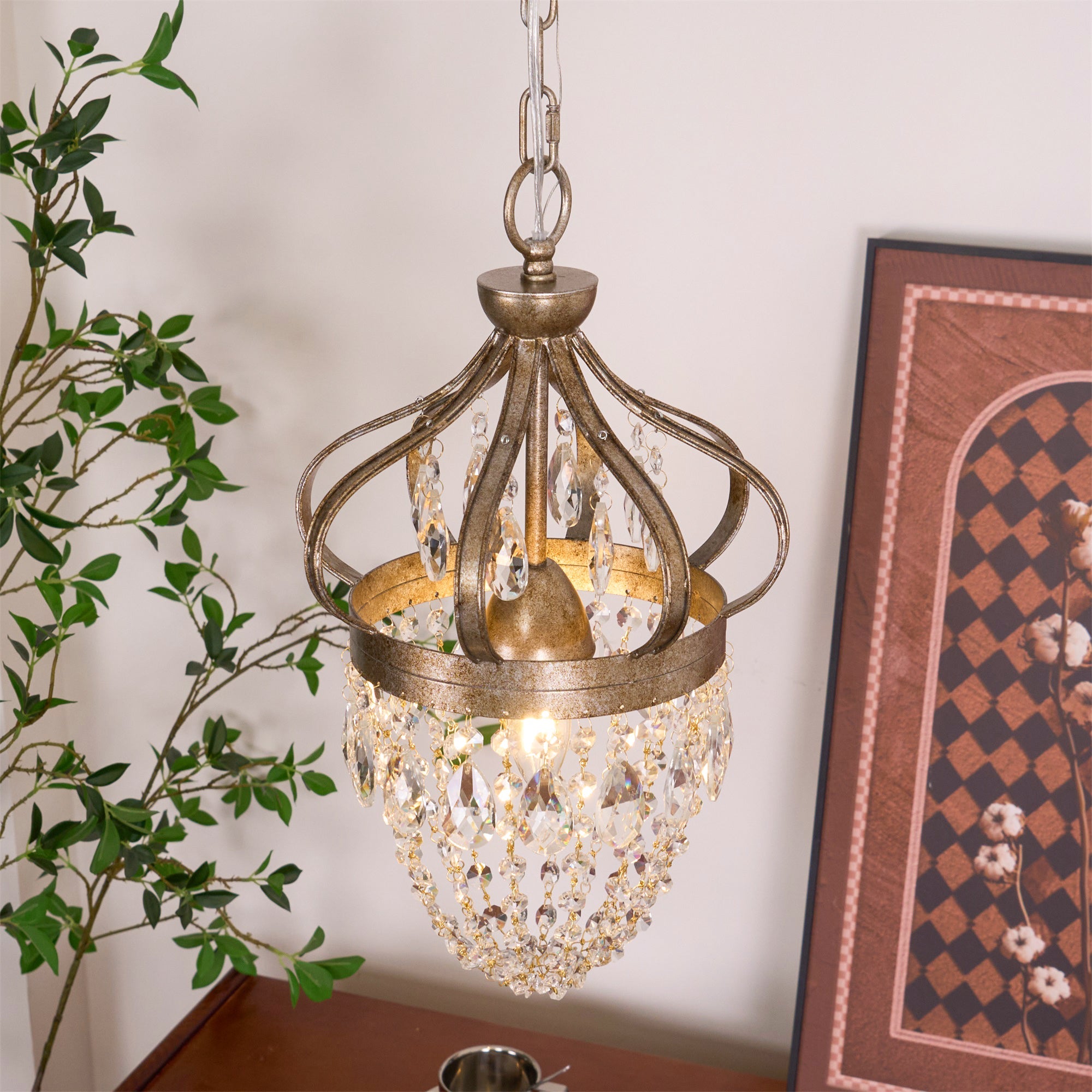 Abella Tear Drop Crystal Chandelier