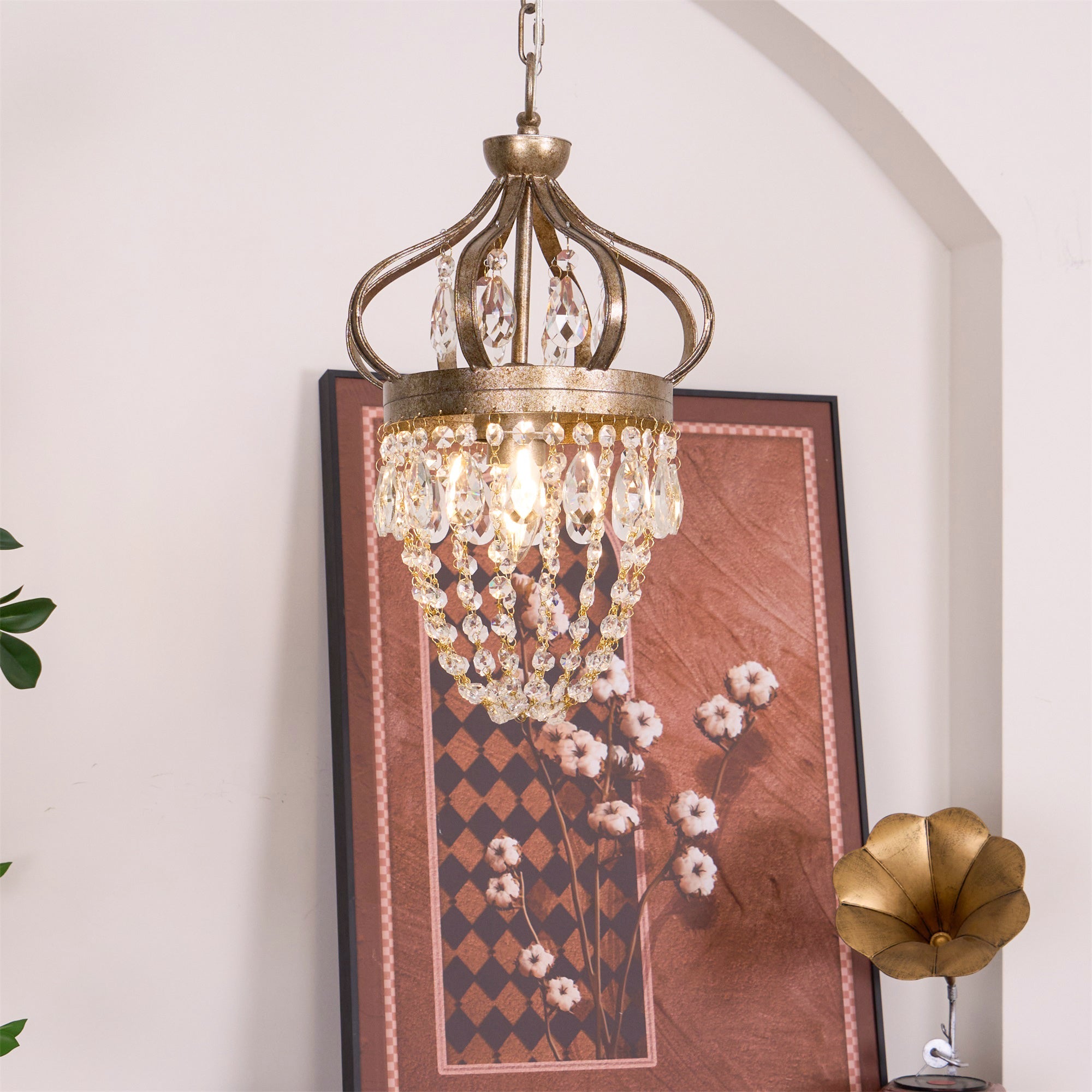 Abella Tear Drop Crystal Chandelier