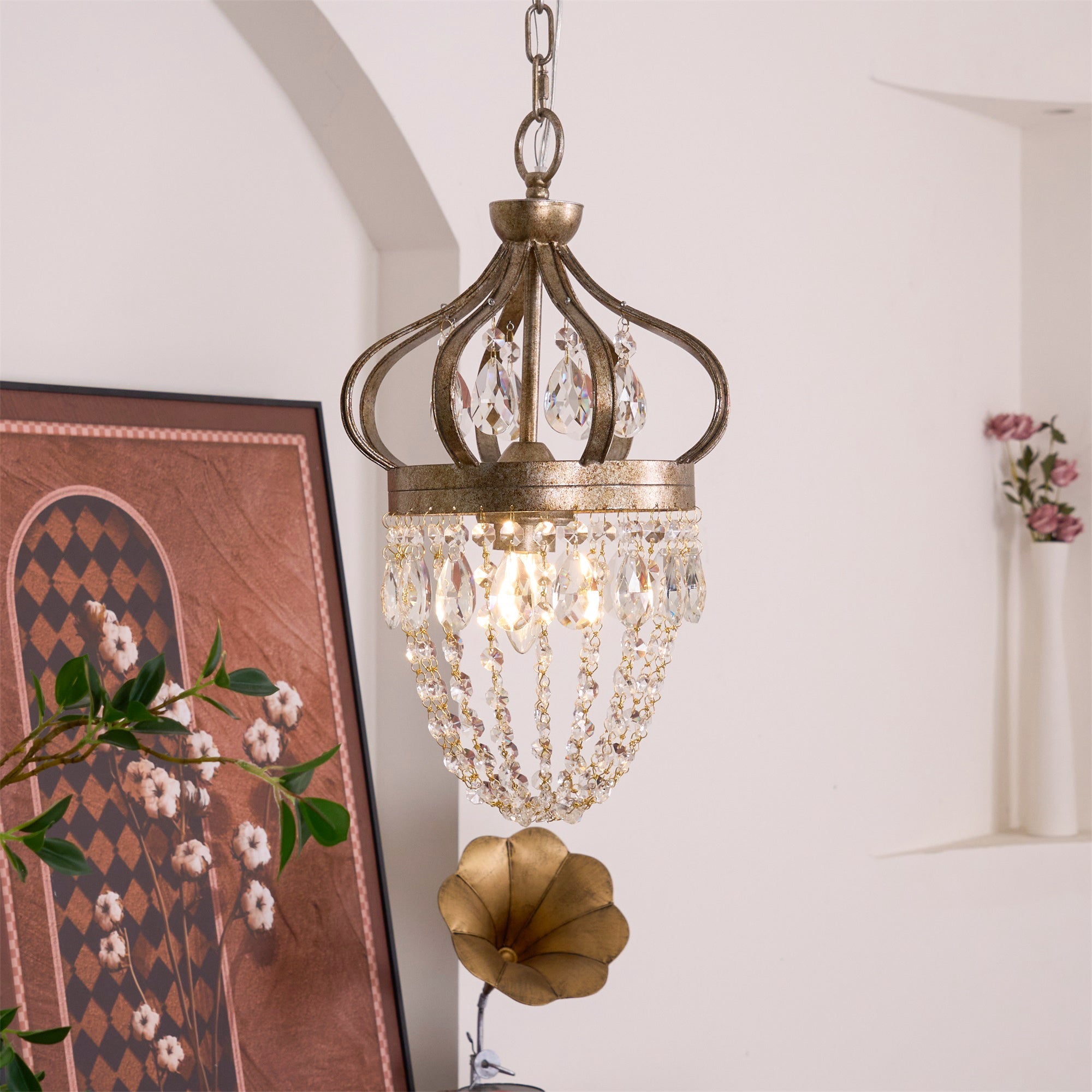 Abella Tear Drop Crystal Chandelier