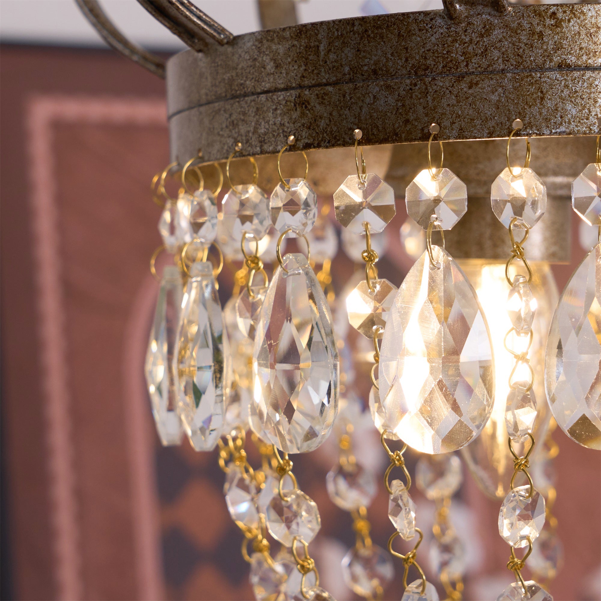 Abella Tear Drop Crystal Chandelier