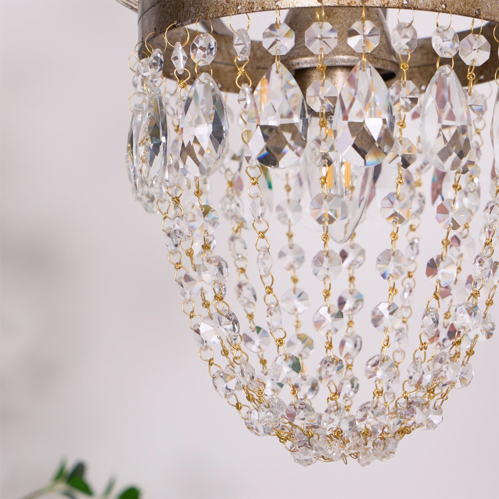 Abella Tear Drop Crystal Chandelier