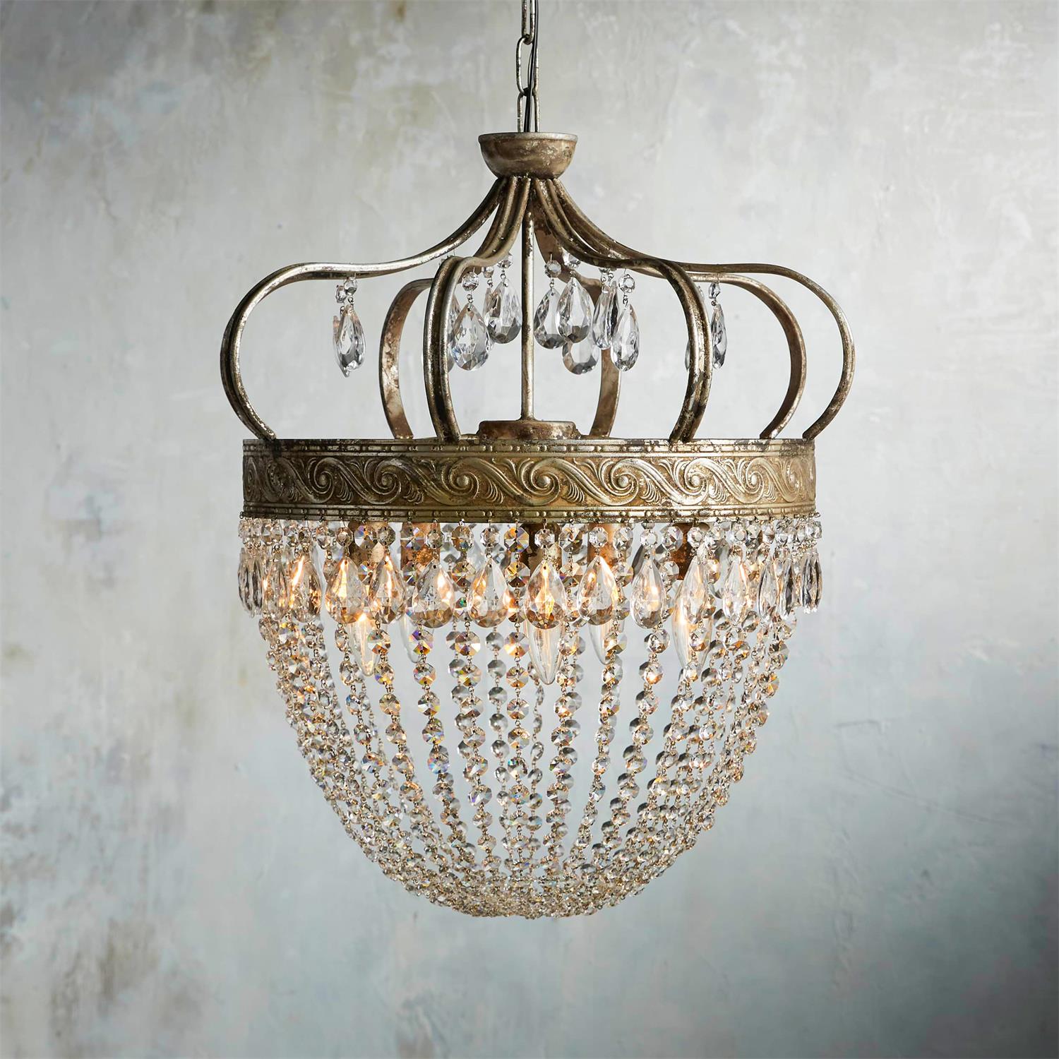 Abella Tear Drop Crystal Chandelier