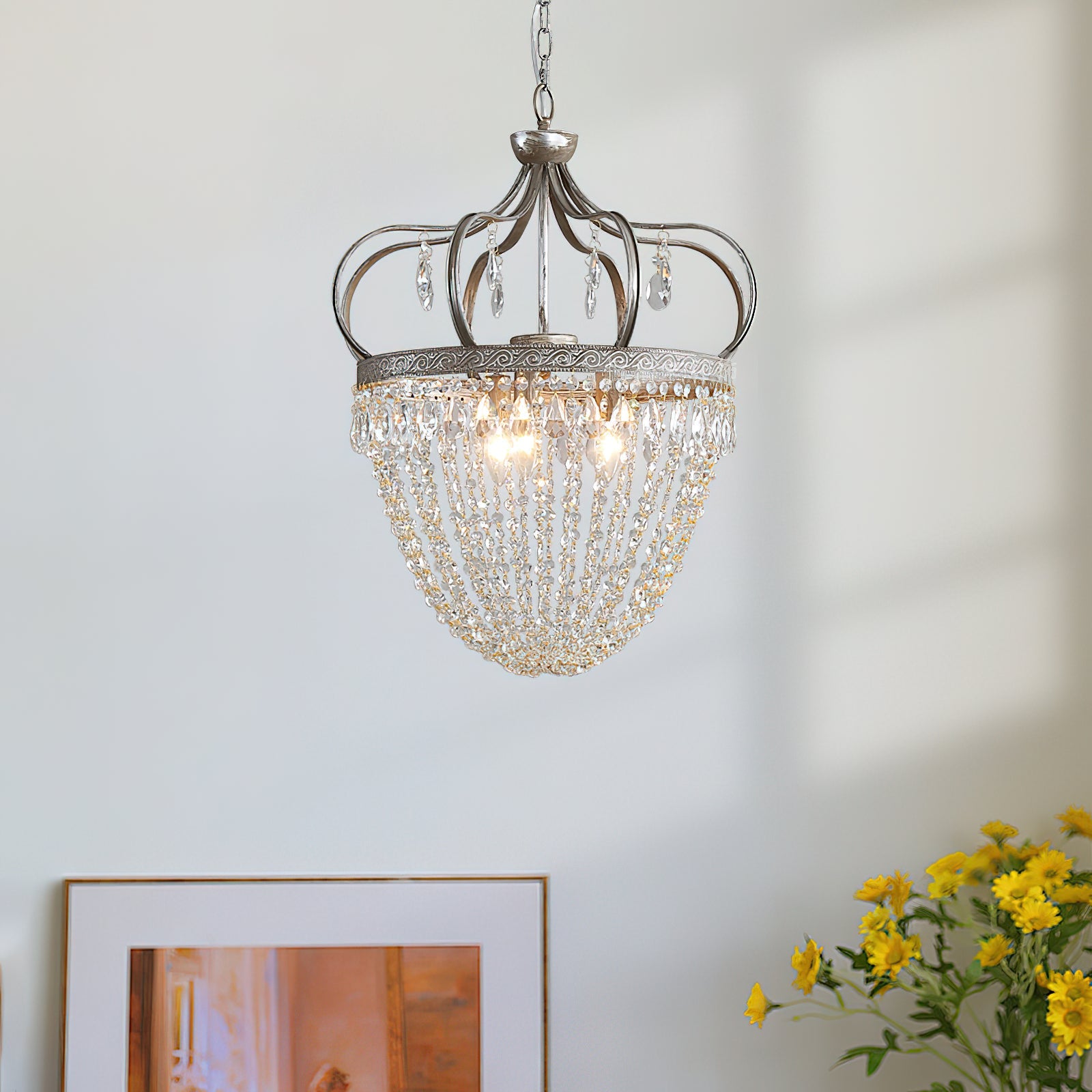 Abella Tear Drop Crystal Chandelier