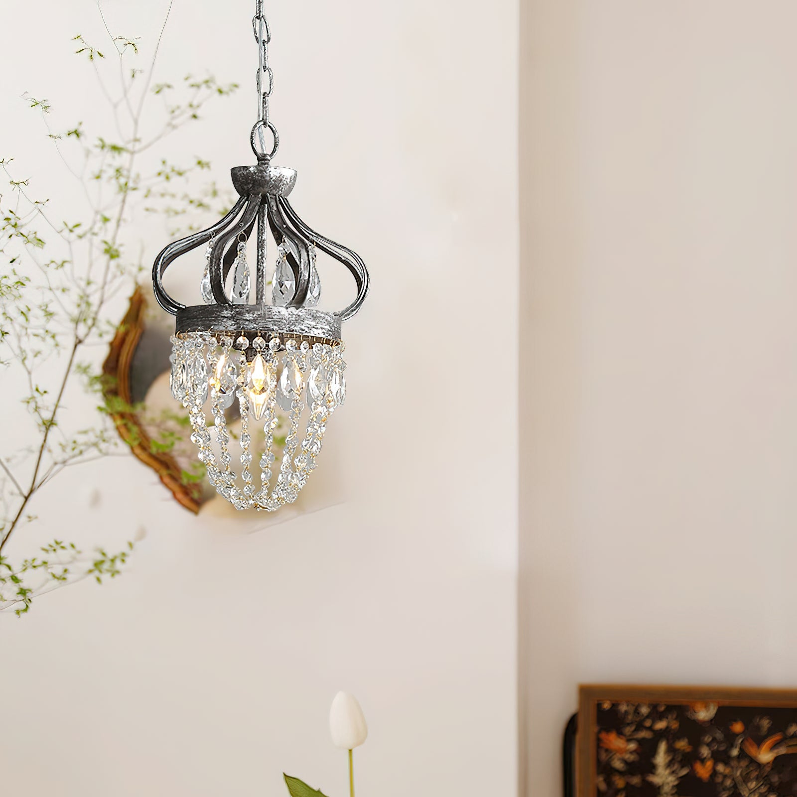 Abella Tear Drop Crystal Chandelier
