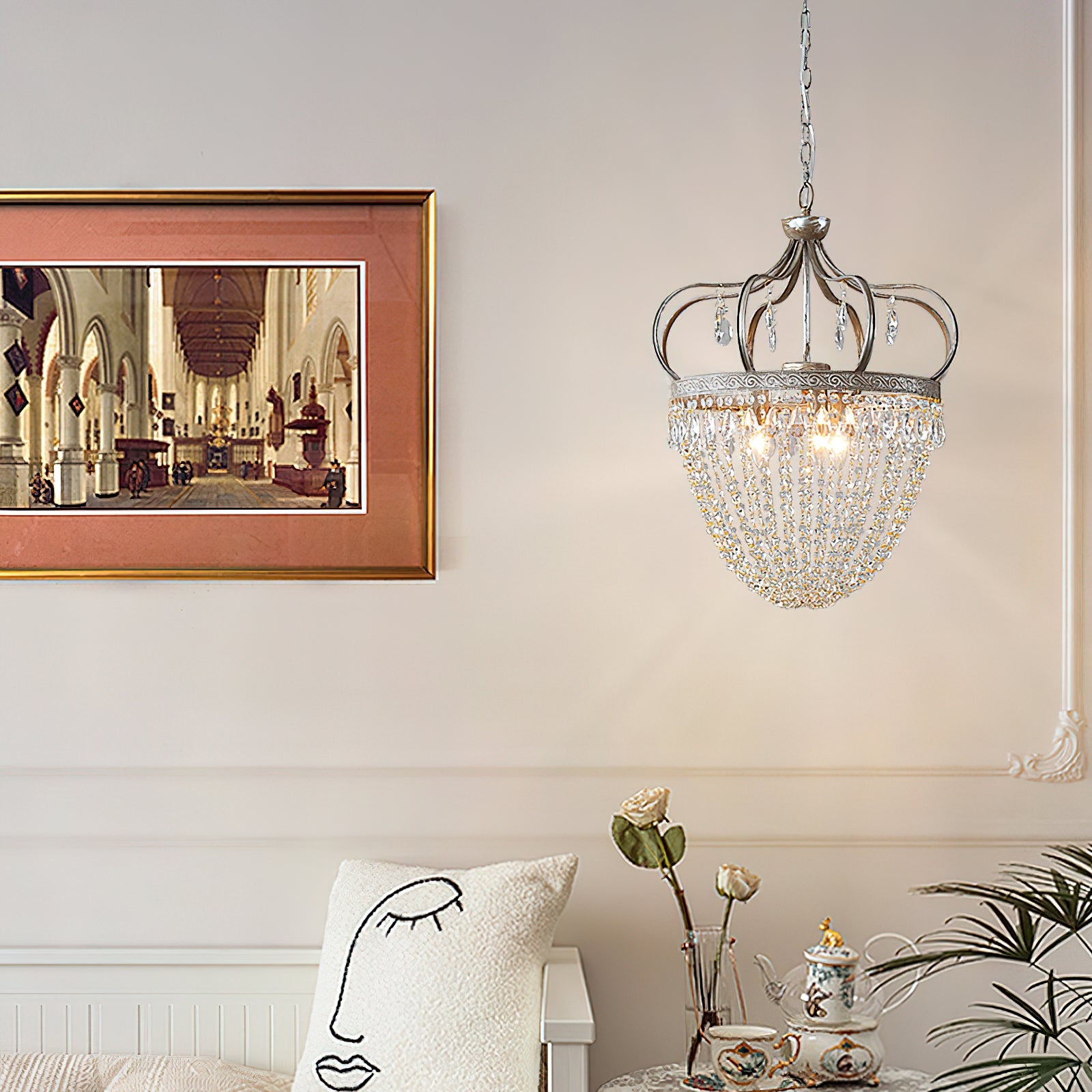 Abella Tear Drop Crystal Chandelier