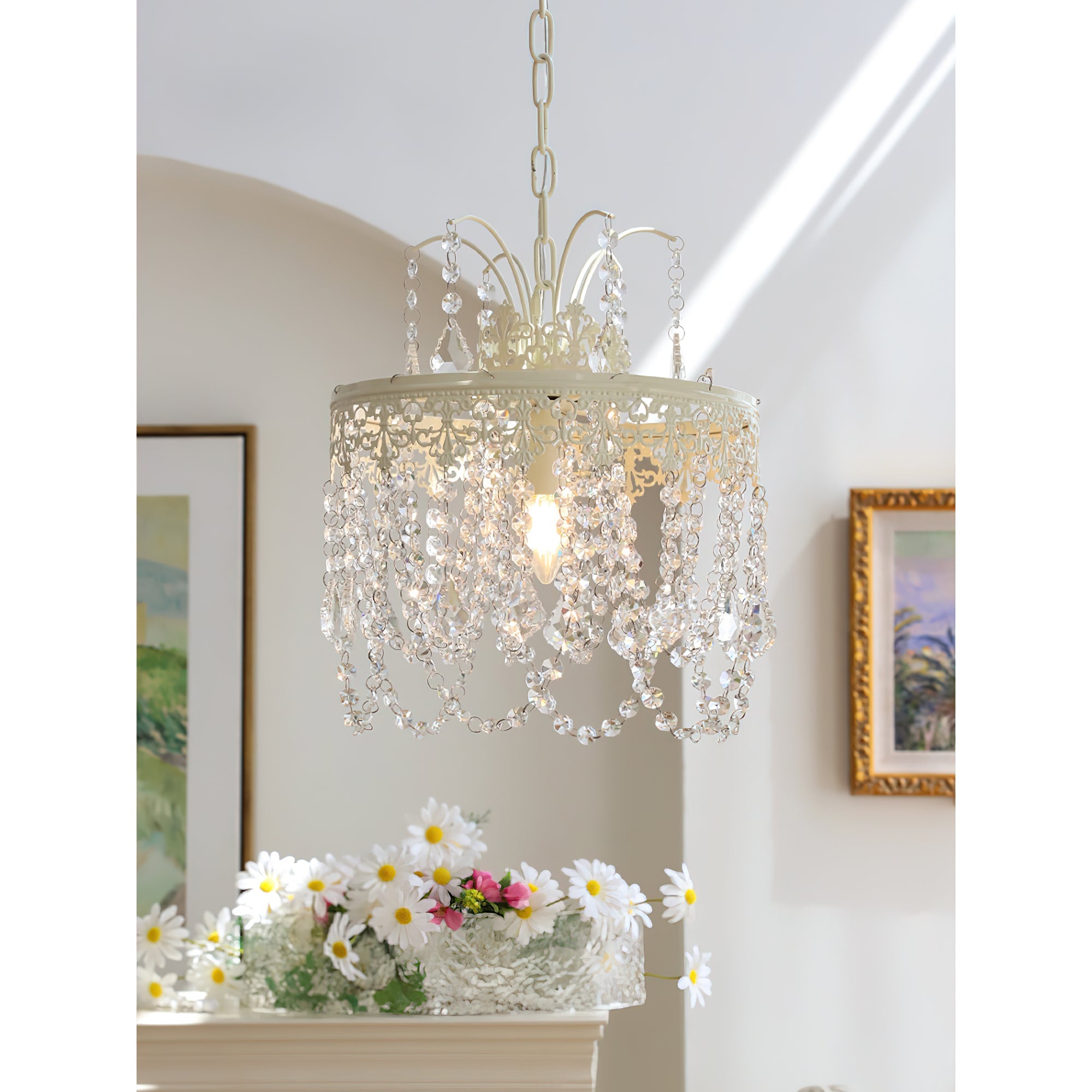 Ershaa Postmodern Luxury Crystal Metal Chandelier - Lamp Copper