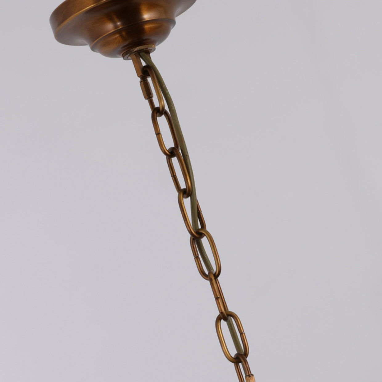 Ilsilis Vintage Industrial Amber Brass Metal Chandelier - Lamp Copper