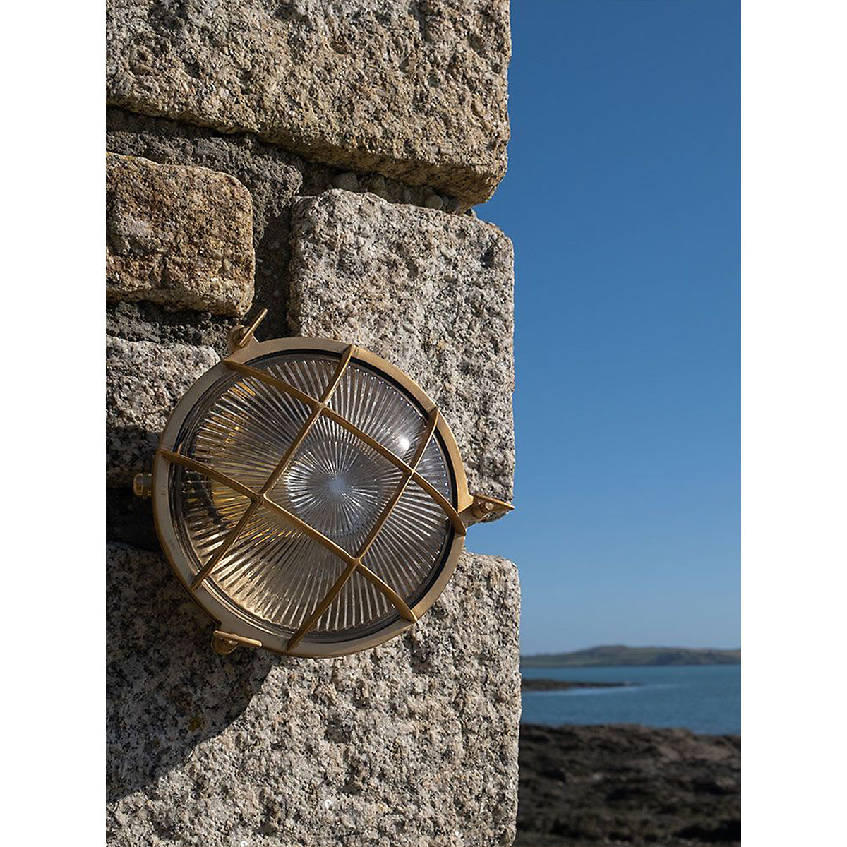 Erthearis Vintage Brass Bunker Metal Sconce Wall Lamp - Lamp Copper