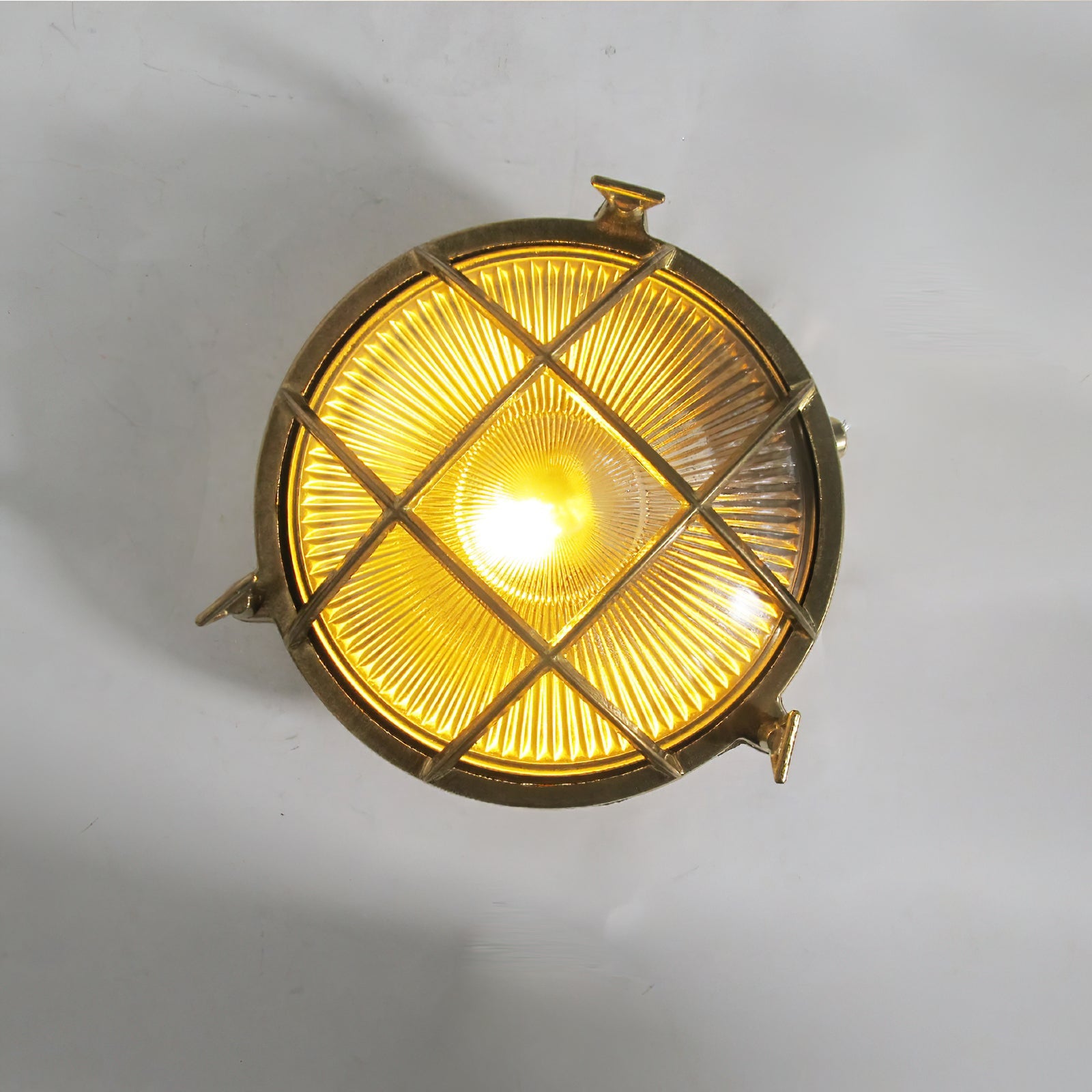 Erthearis Vintage Brass Bunker Metal Sconce Wall Lamp - Lamp Copper