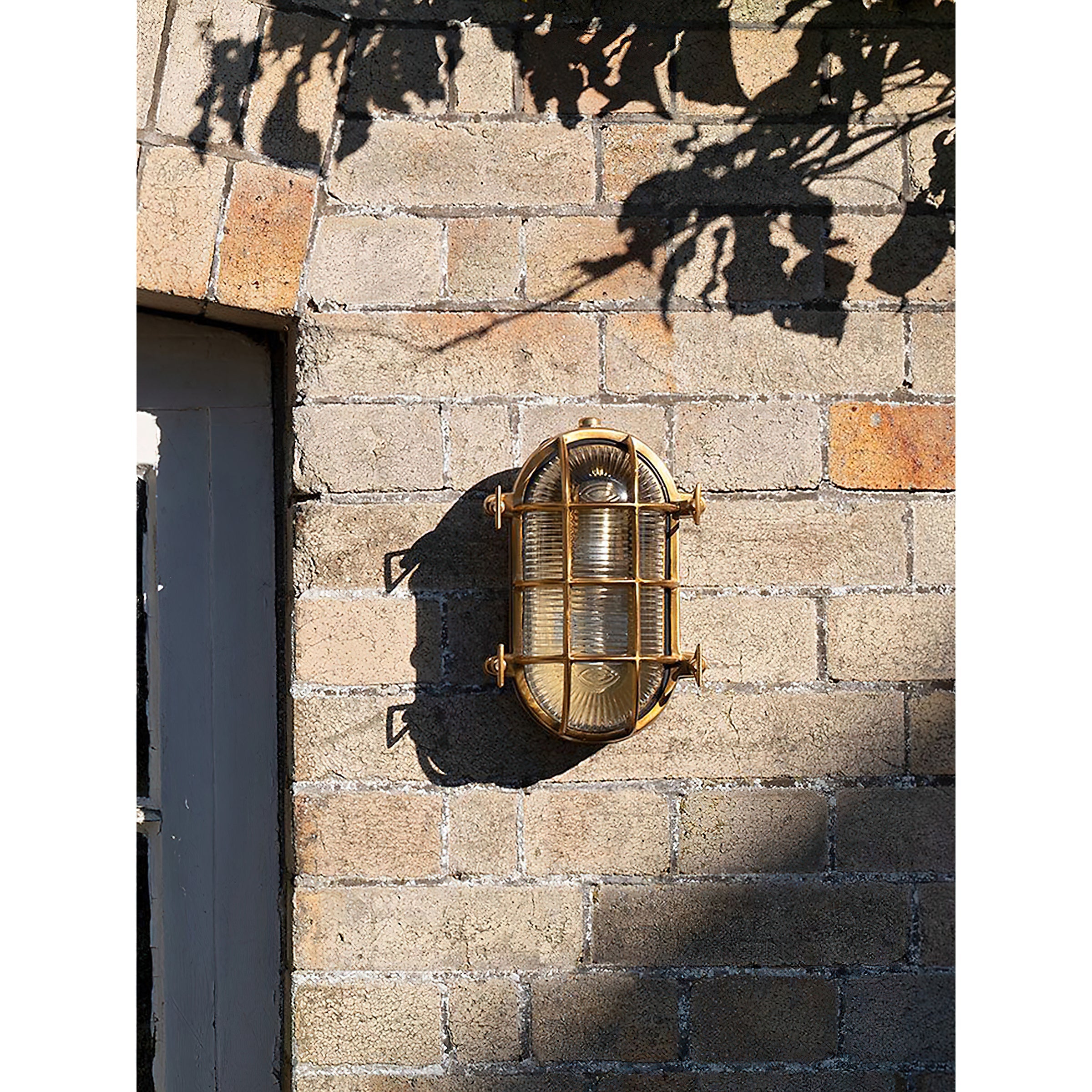Erthearis Vintage Brass Bunker Metal Sconce Wall Lamp - Lamp Copper