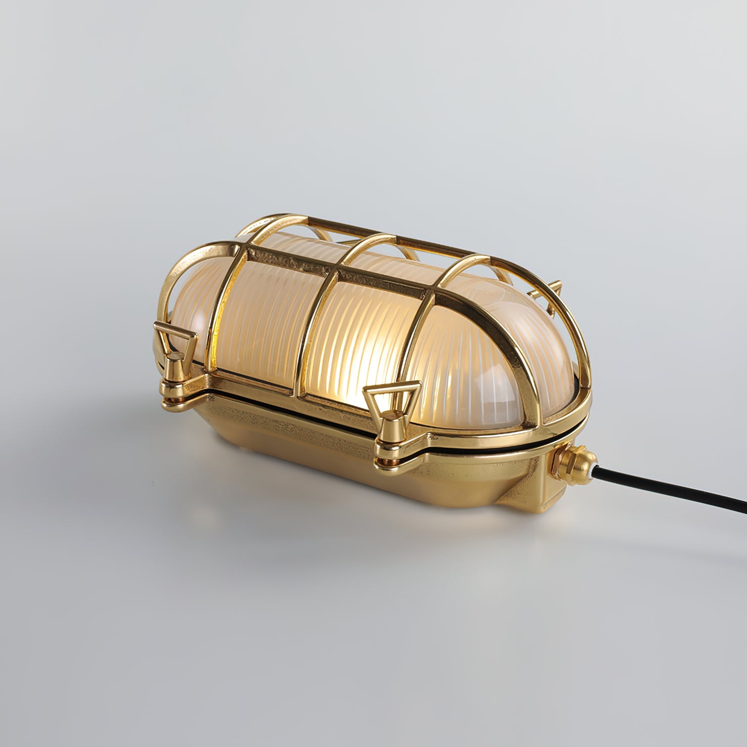 Erthearis Vintage Brass Bunker Metal Sconce Wall Lamp - Lamp Copper