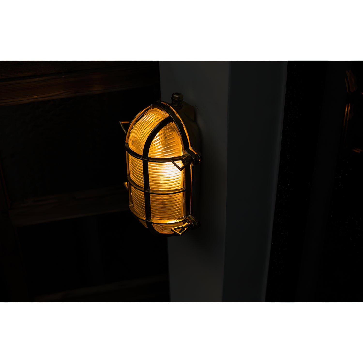 Erthearis Vintage Brass Bunker Metal Sconce Wall Lamp - Lamp Copper