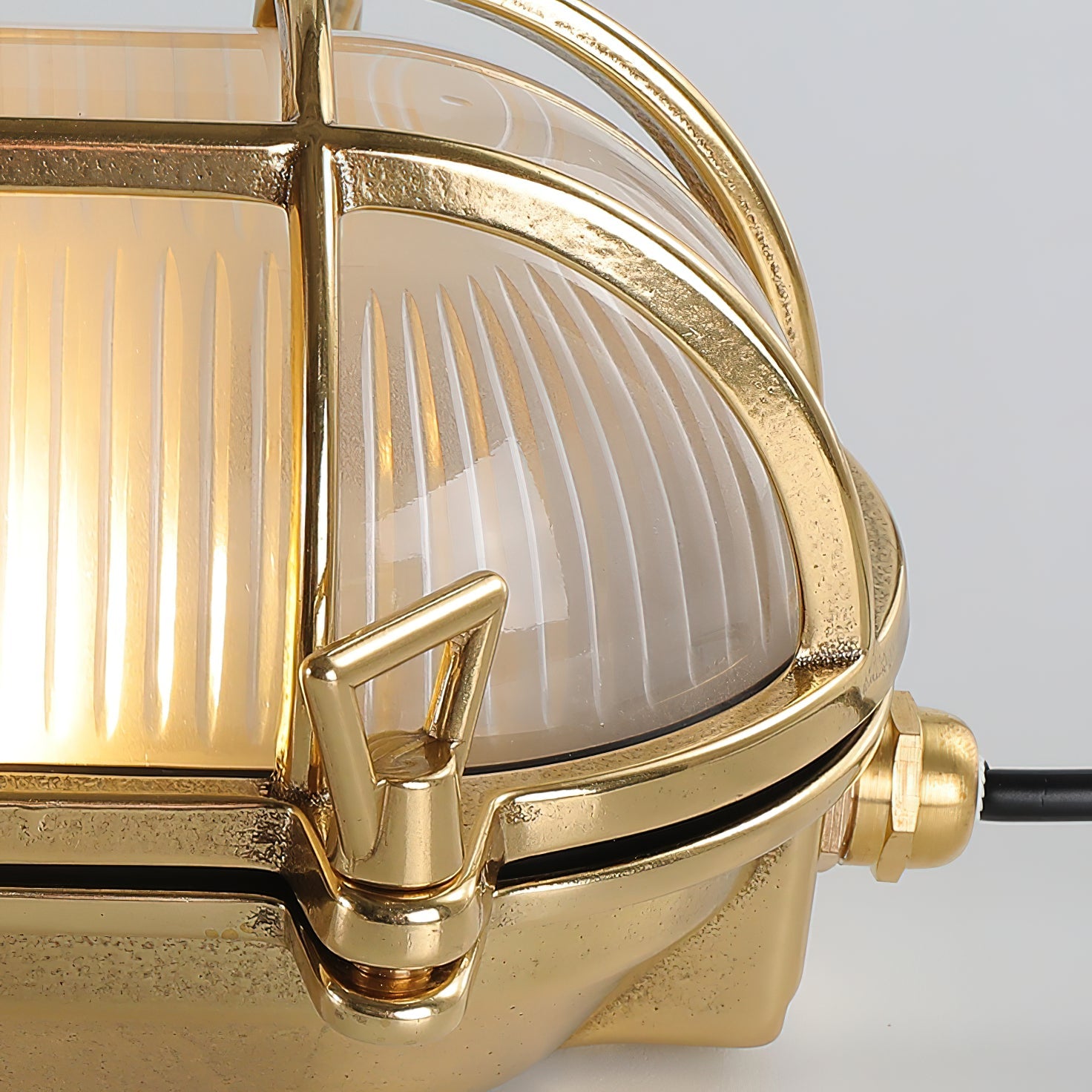Erthearis Vintage Brass Bunker Metal Sconce Wall Lamp - Lamp Copper